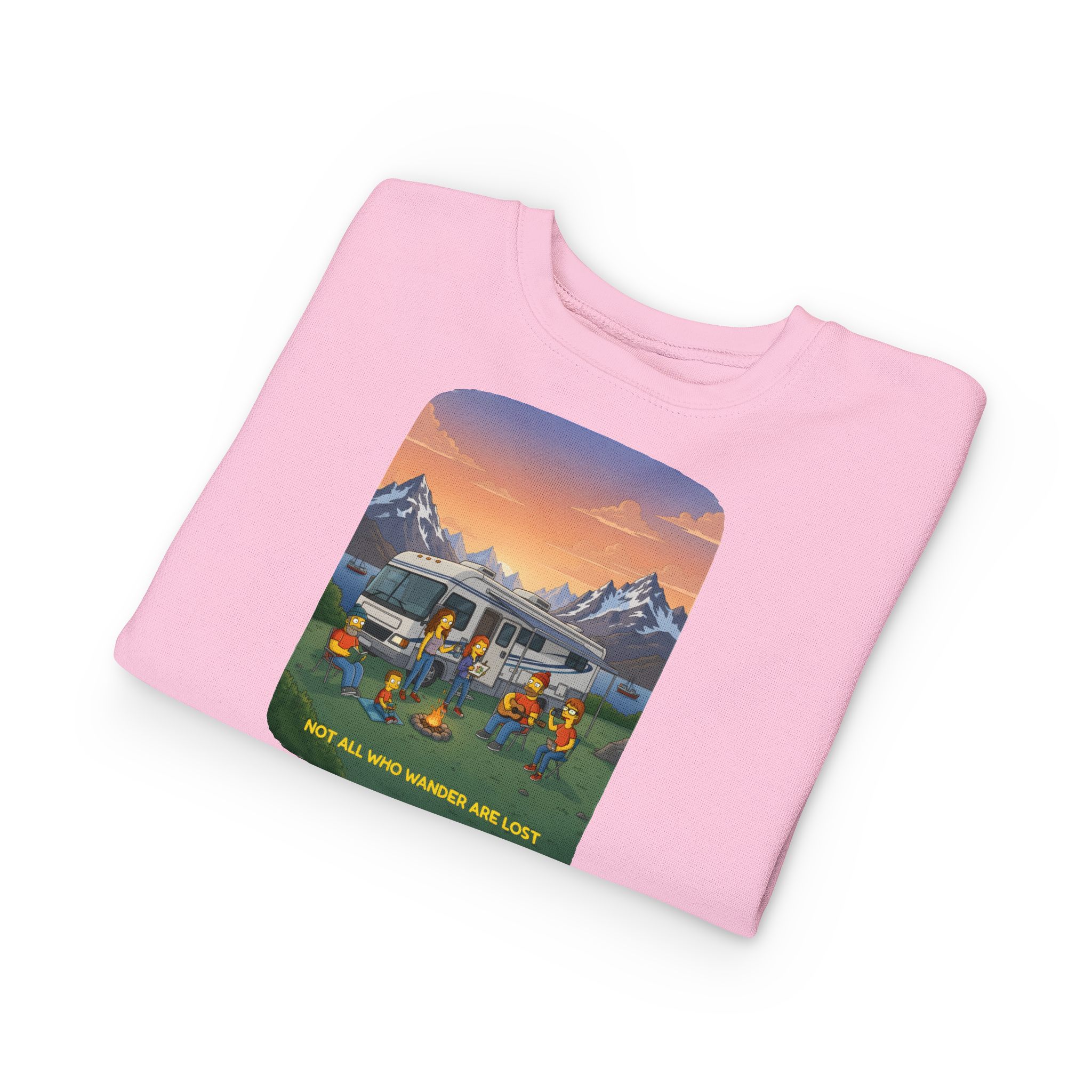 Toddler Sweatshirt - "Not All Who Wander Are Lost" (Design Sitcom-Line)