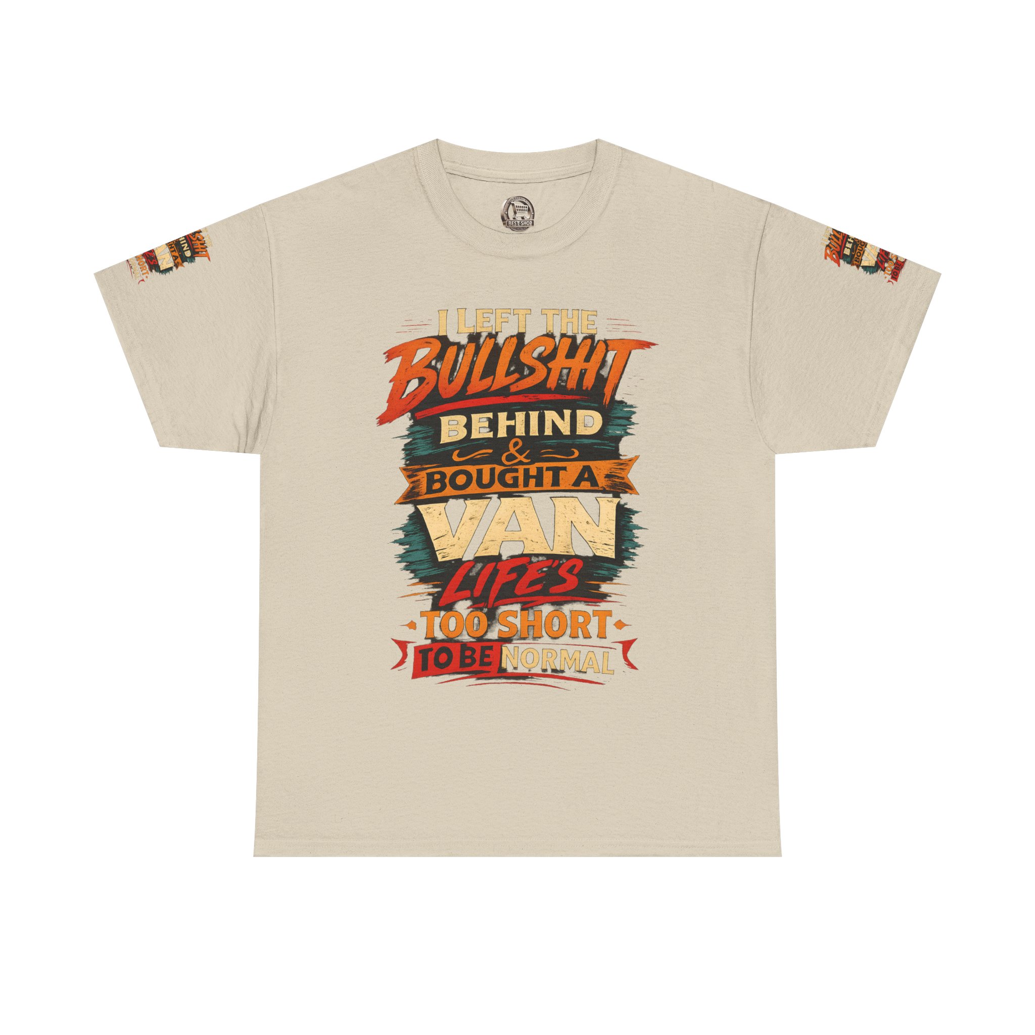 17137793119697029002_2048.jpeg Unisex Heavy Cotton Tee — "I Left The Bullshit" Design F**K-Line