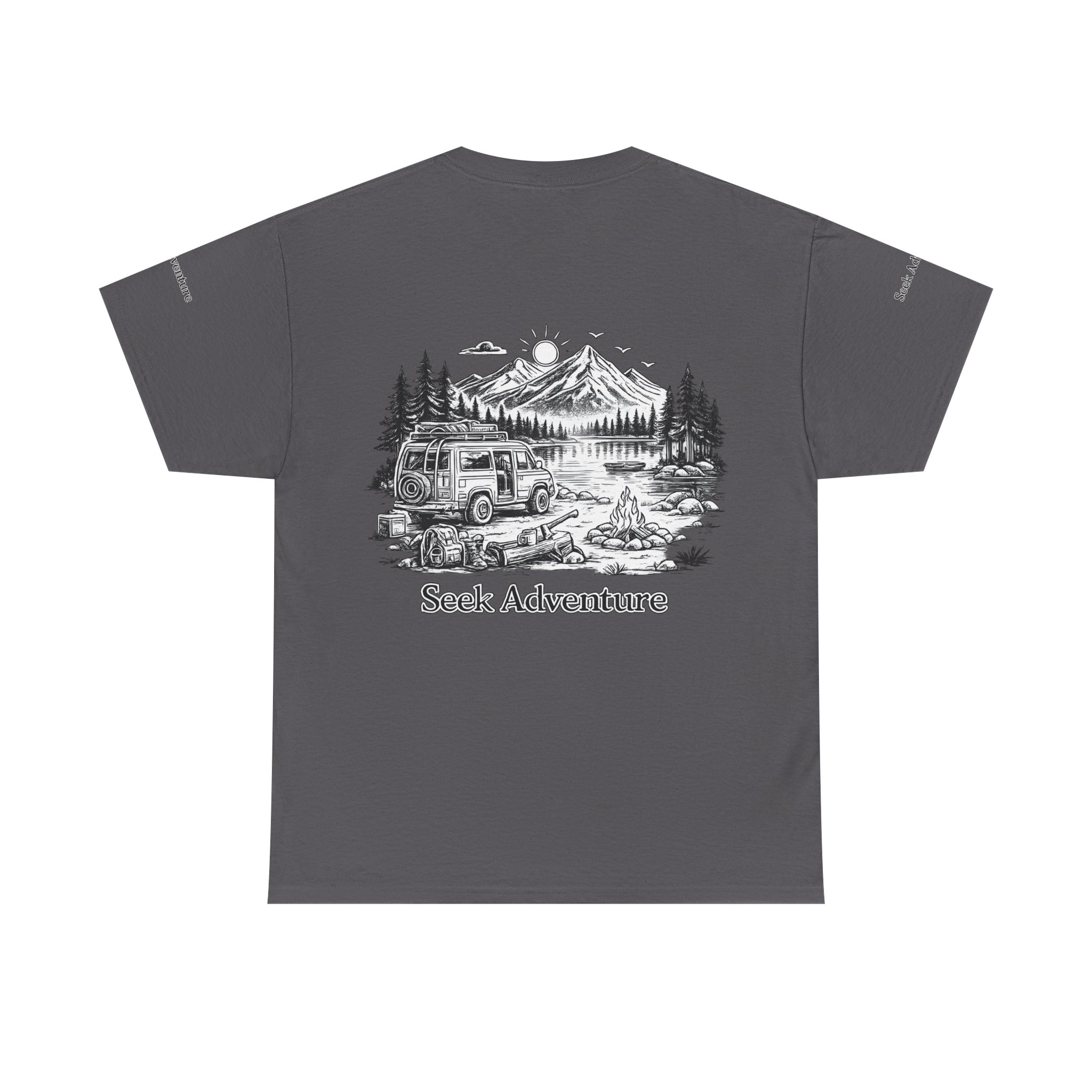 17143629667789277178_2048.jpeg Unisex Heavy Cotton Tee — "Seek Adventure" Design Minimal-Line
