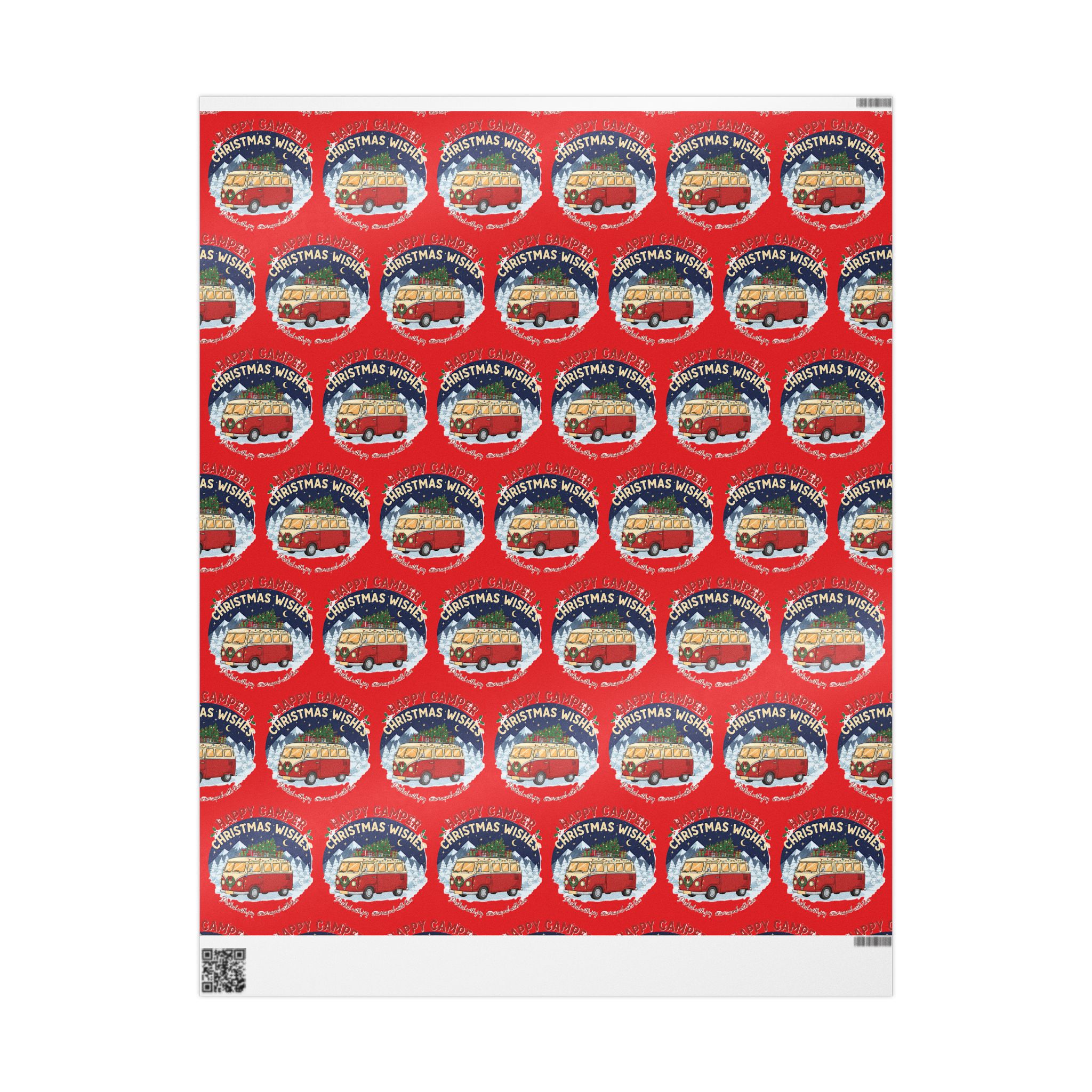 17146669199839764755_4096-1.jpeg Christmas Camper Wrapping Paper - Retro RV Holiday Gift Wrap