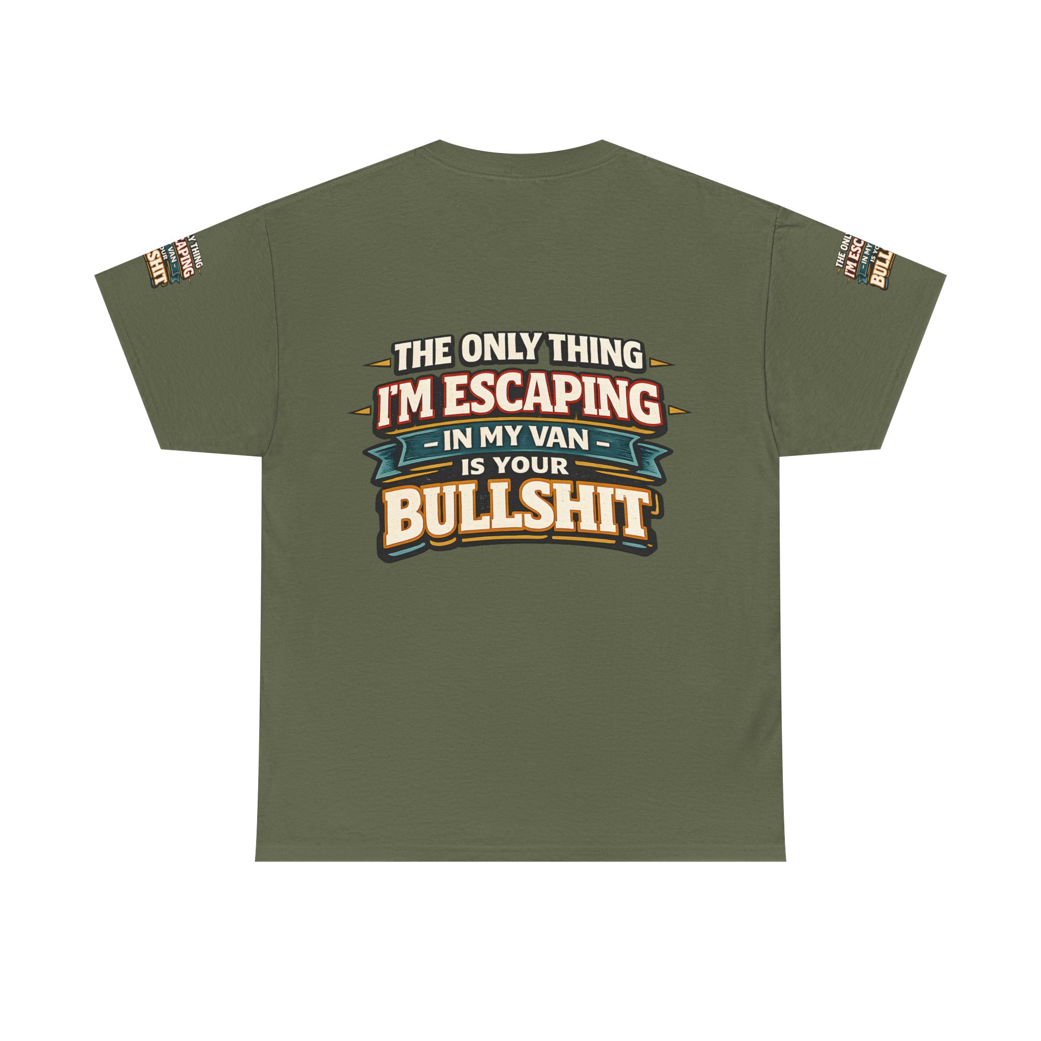 Unisex Heavy Cotton Tee — "The Only Thing I´m Escaping" Design F**K-Line