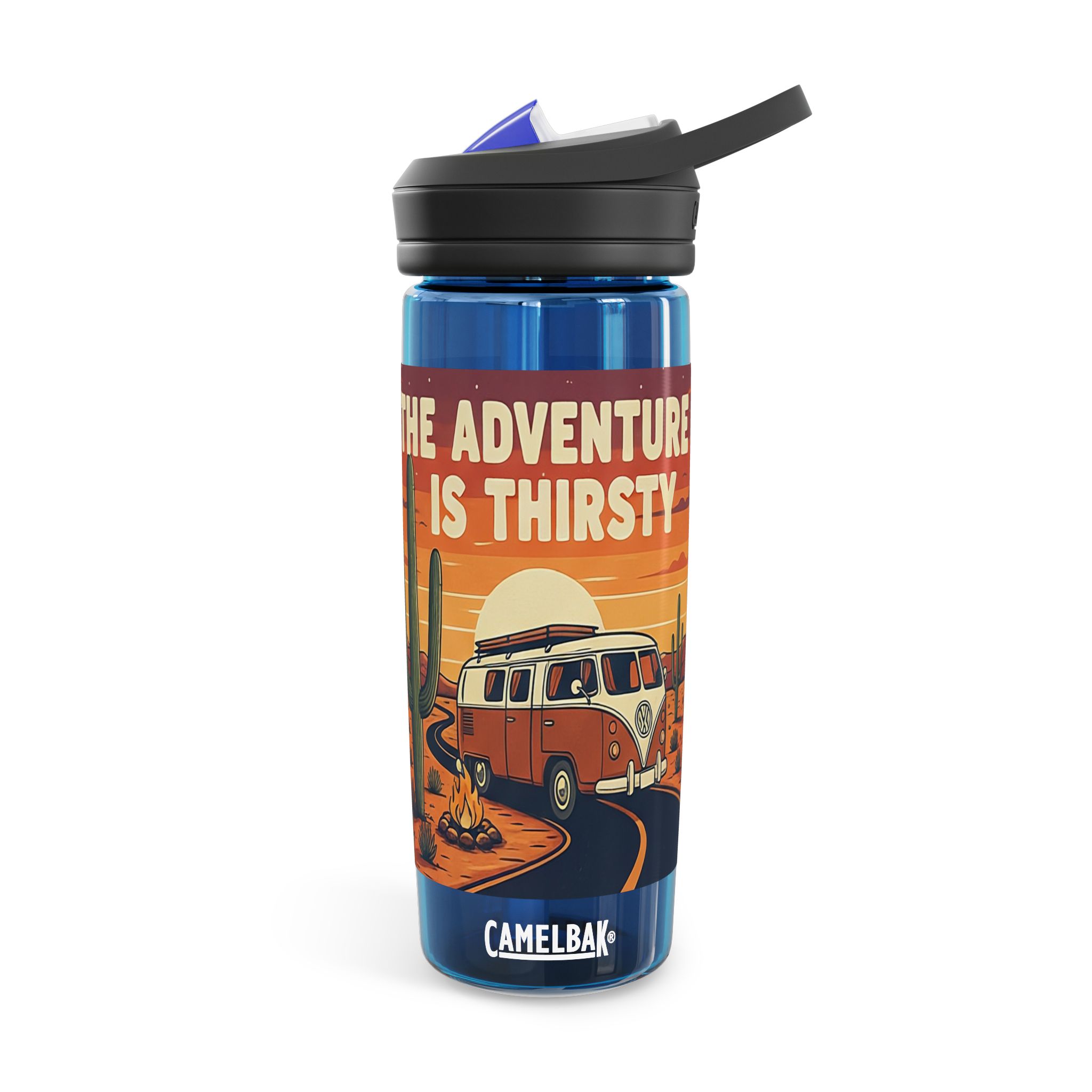 17155175036614831670_2048.jpeg Water Bottle CamelBak — "Adventure Is Thirsty "20oz/25oz Travel Bottle with Retro Road Trip Design
