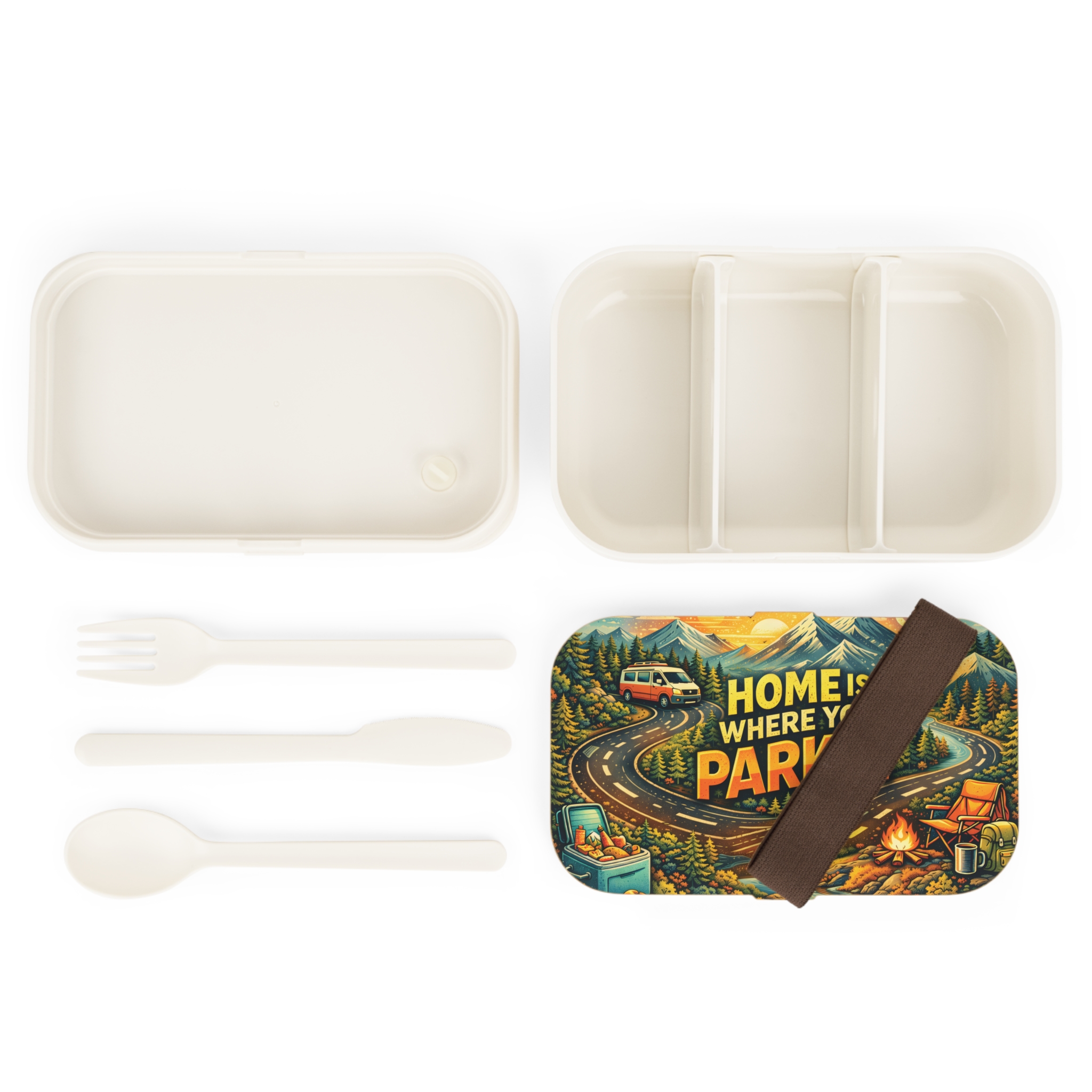 Adventure Camper Bento Box — "Home Is Where You Park It" Camping Bento Box