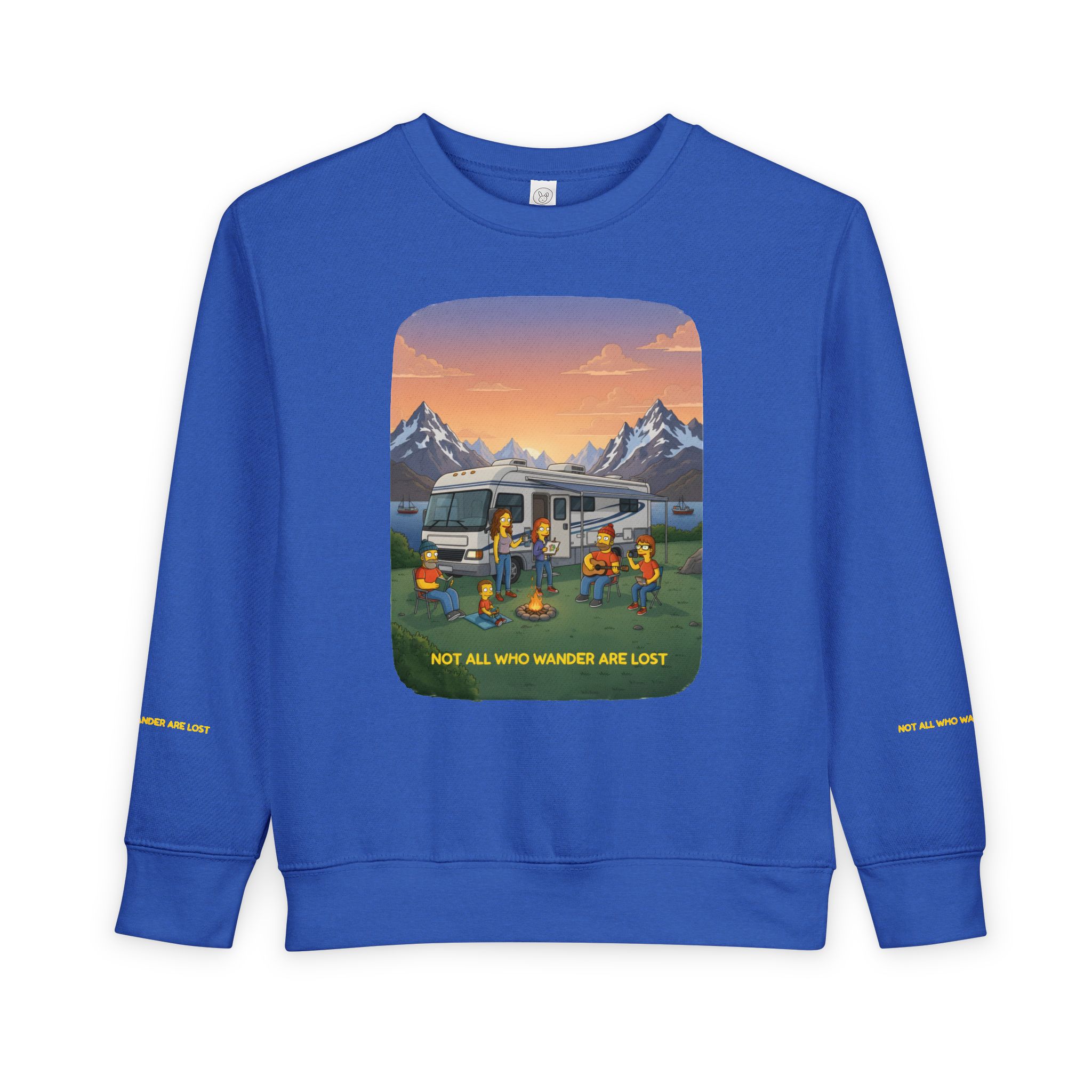Toddler Sweatshirt - "Not All Who Wander Are Lost" (Design Sitcom-Line)