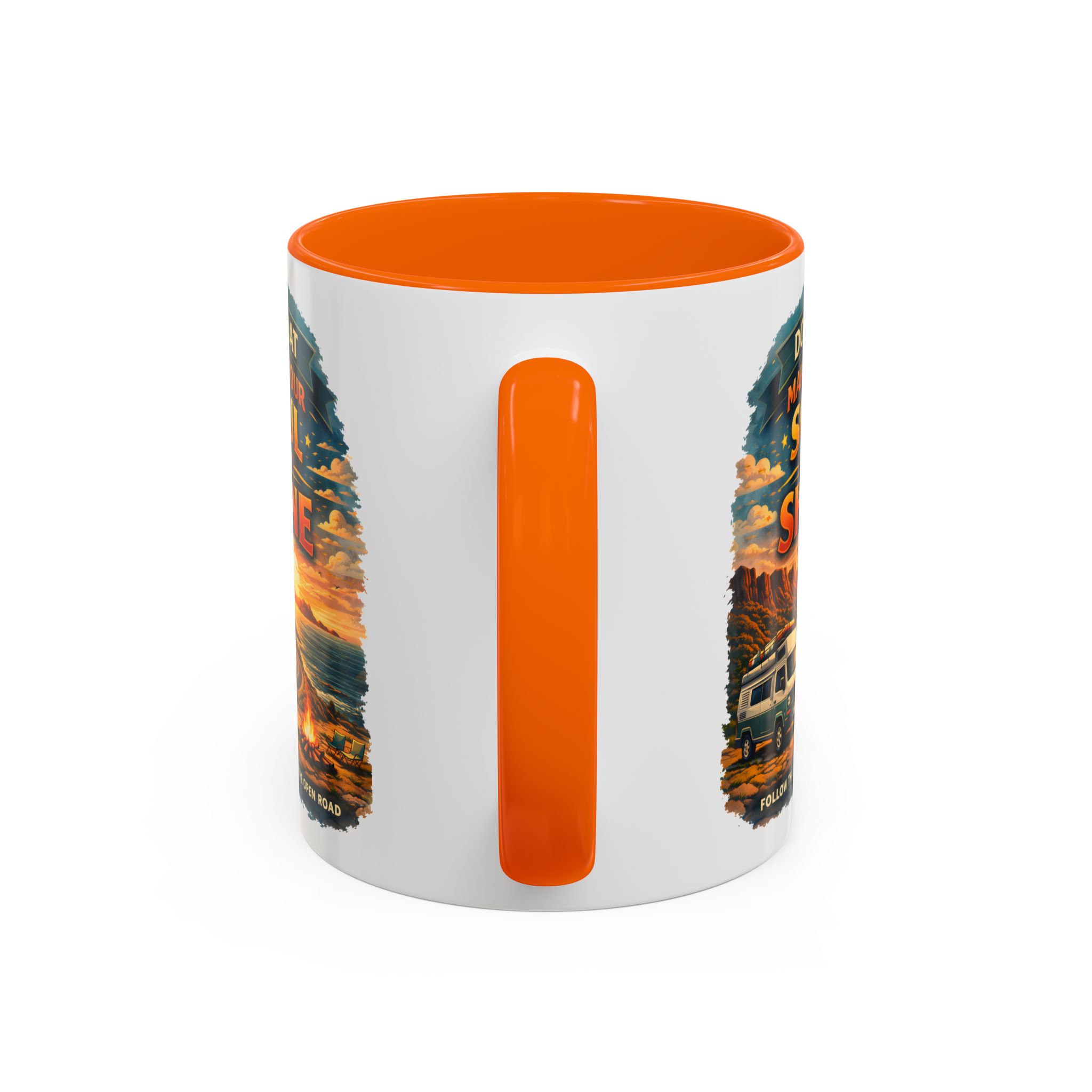 Accent Coffee Mug (11, 15oz) — "Do What Makes Your Soul Shine" Design Scenic-Line