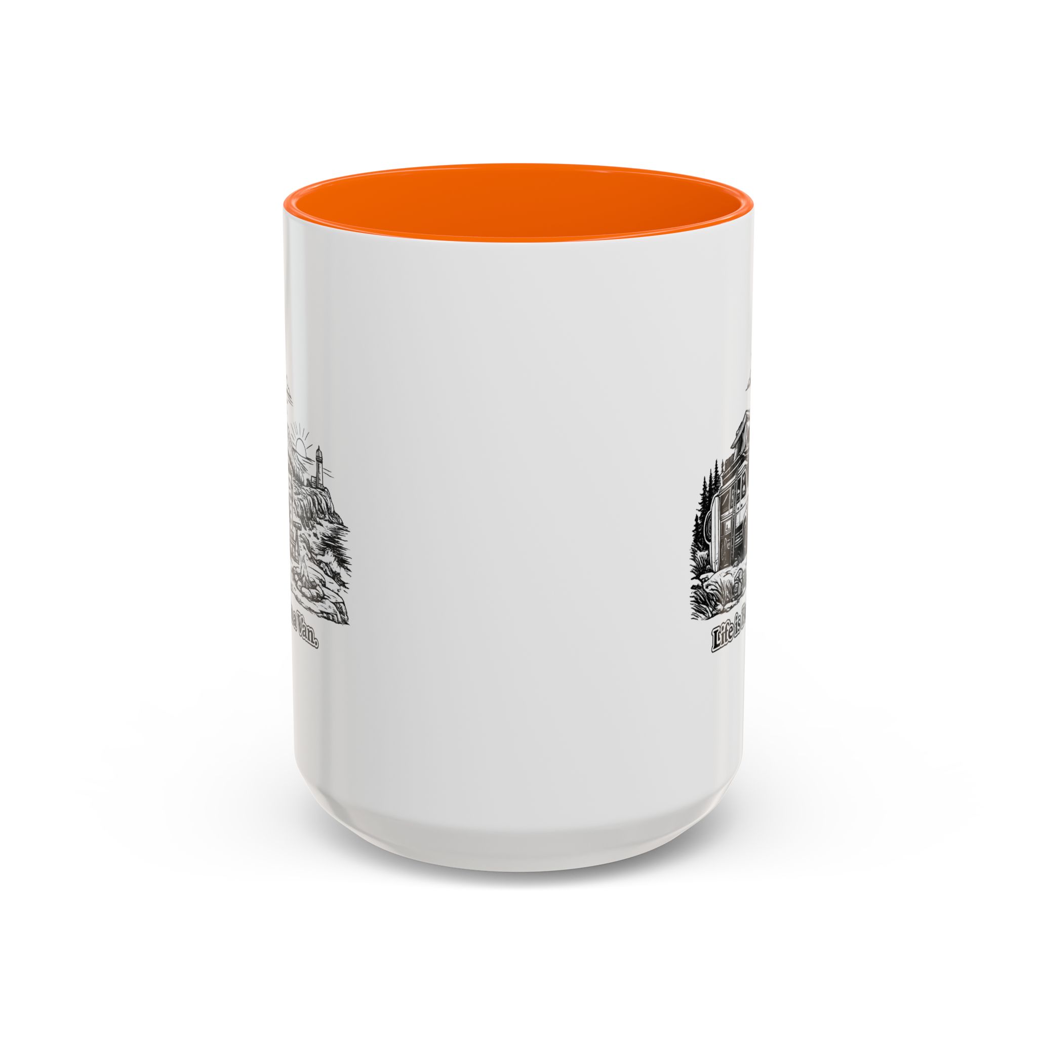 17181867905027694172_2048.jpeg Accent Coffee Mug (11, 15oz) — "Life Is Better In A Van" Design Minimal-Line