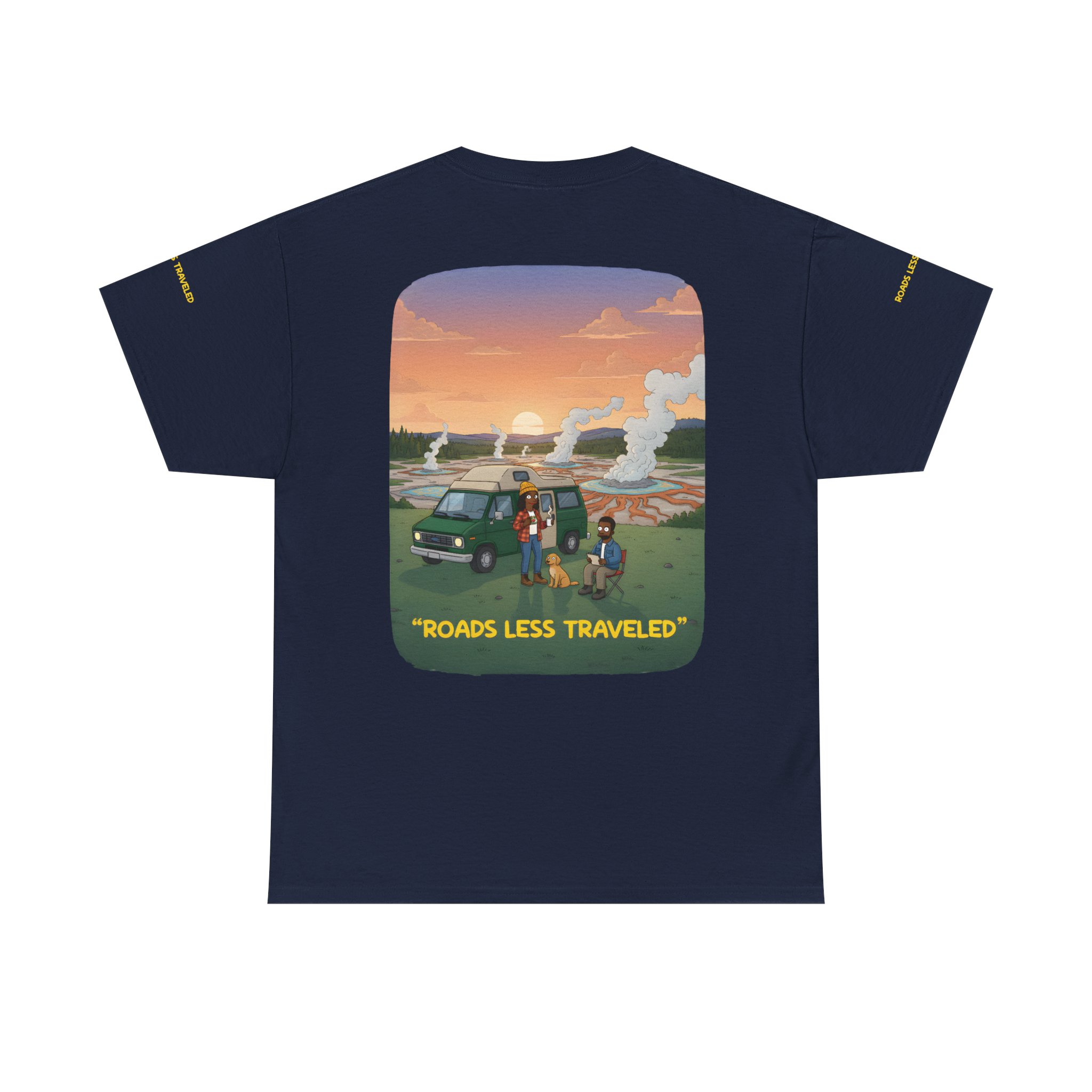 17190296527637421108_2048.jpeg Unisex Heavy Cotton Tee — "Roads Less Traveled" Design Sitcom-Line