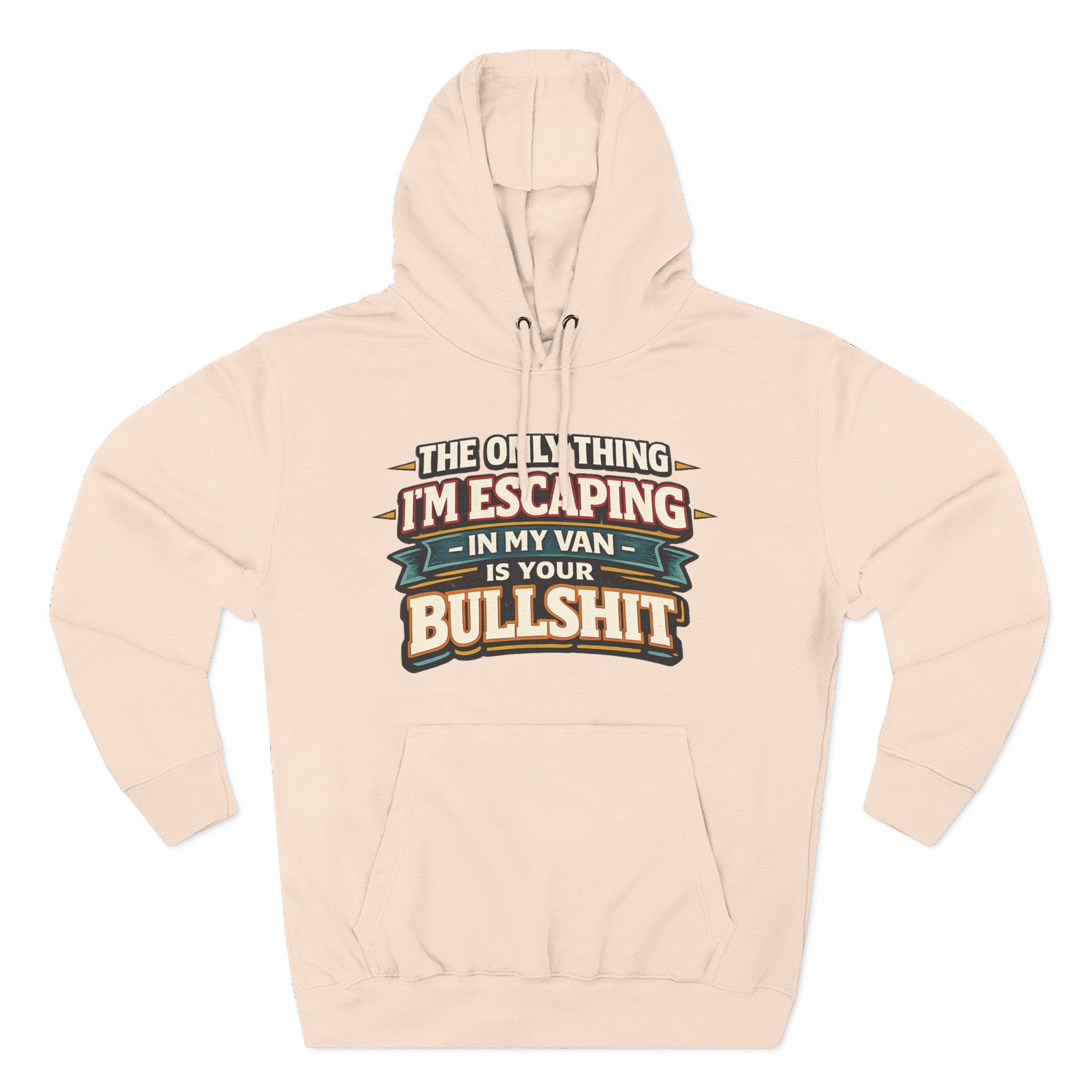 17203351555070889100_2048.jpeg Three-Panel Fleece Hoodie - "The Only Thing I´m Escaping" Design F**K-Line