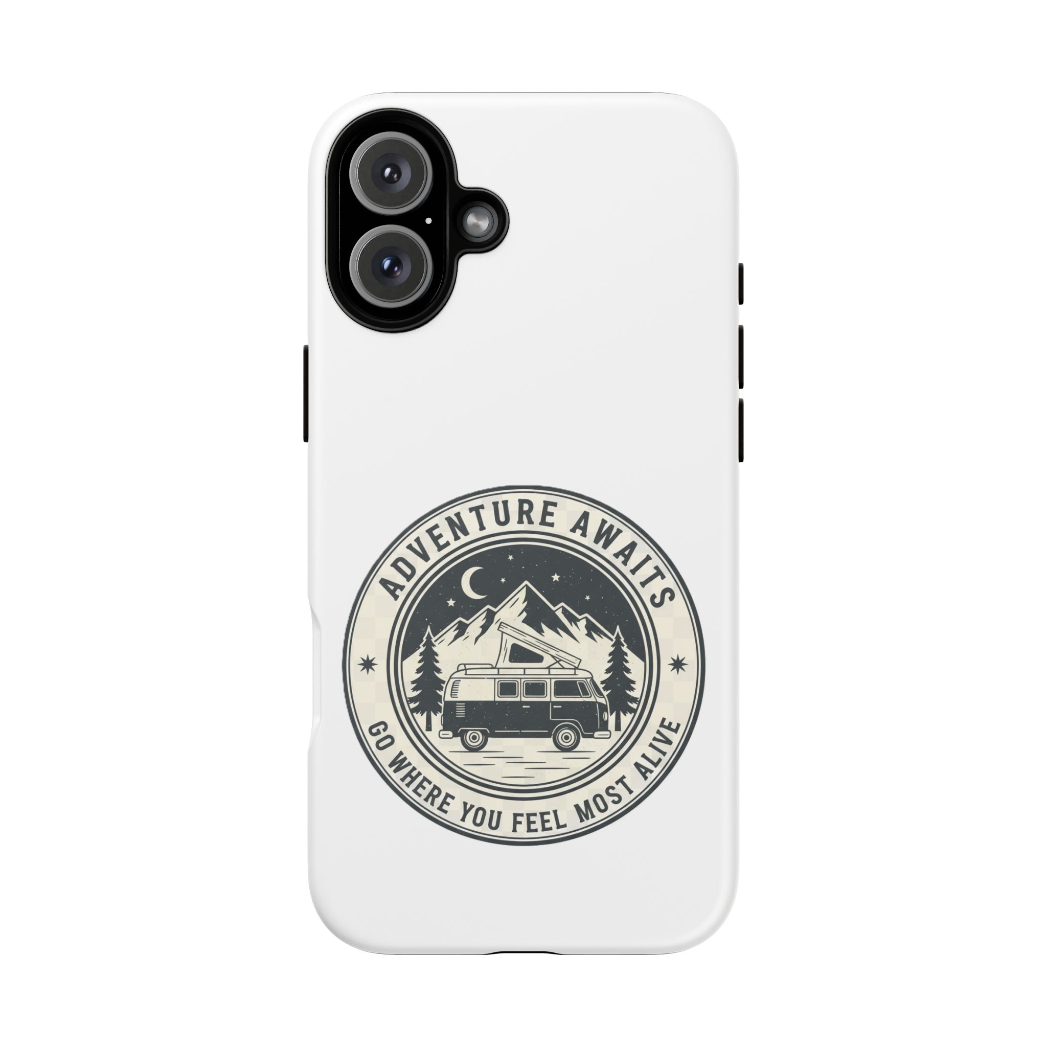 Phone Case — "Adventure Awaits-Go Where You Feel Most Alive" Camper Van Design