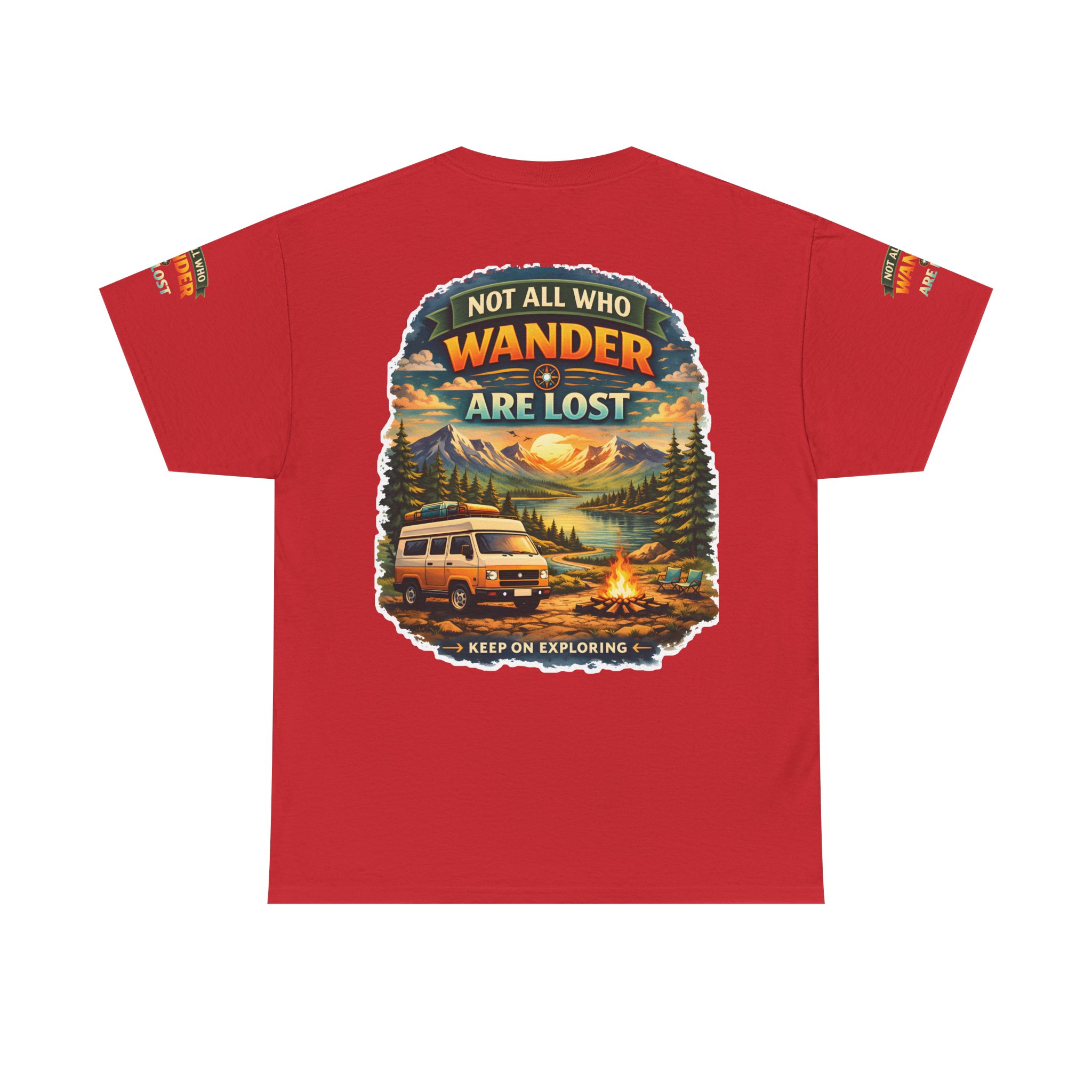 17207767203289331785_2048.jpeg Unisex Heavy Cotton Tee — "Not All Who Wander Are Lost" Design Scenic-Line