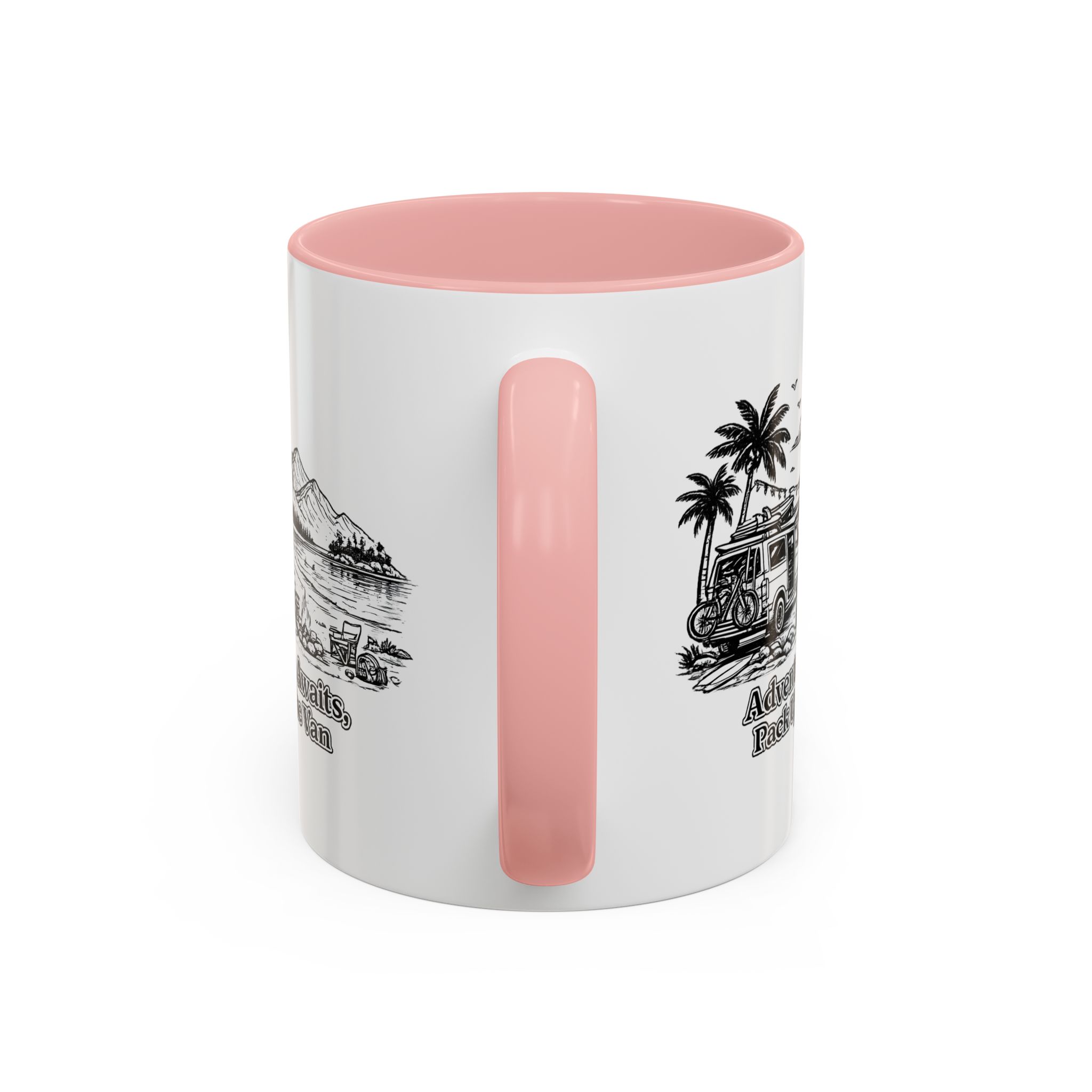 17215428499623184901_2048.jpeg Accent Coffee Mug (11, 15oz) — "Adventure Awaits,Pack Up The Van" Design Minimal-Line