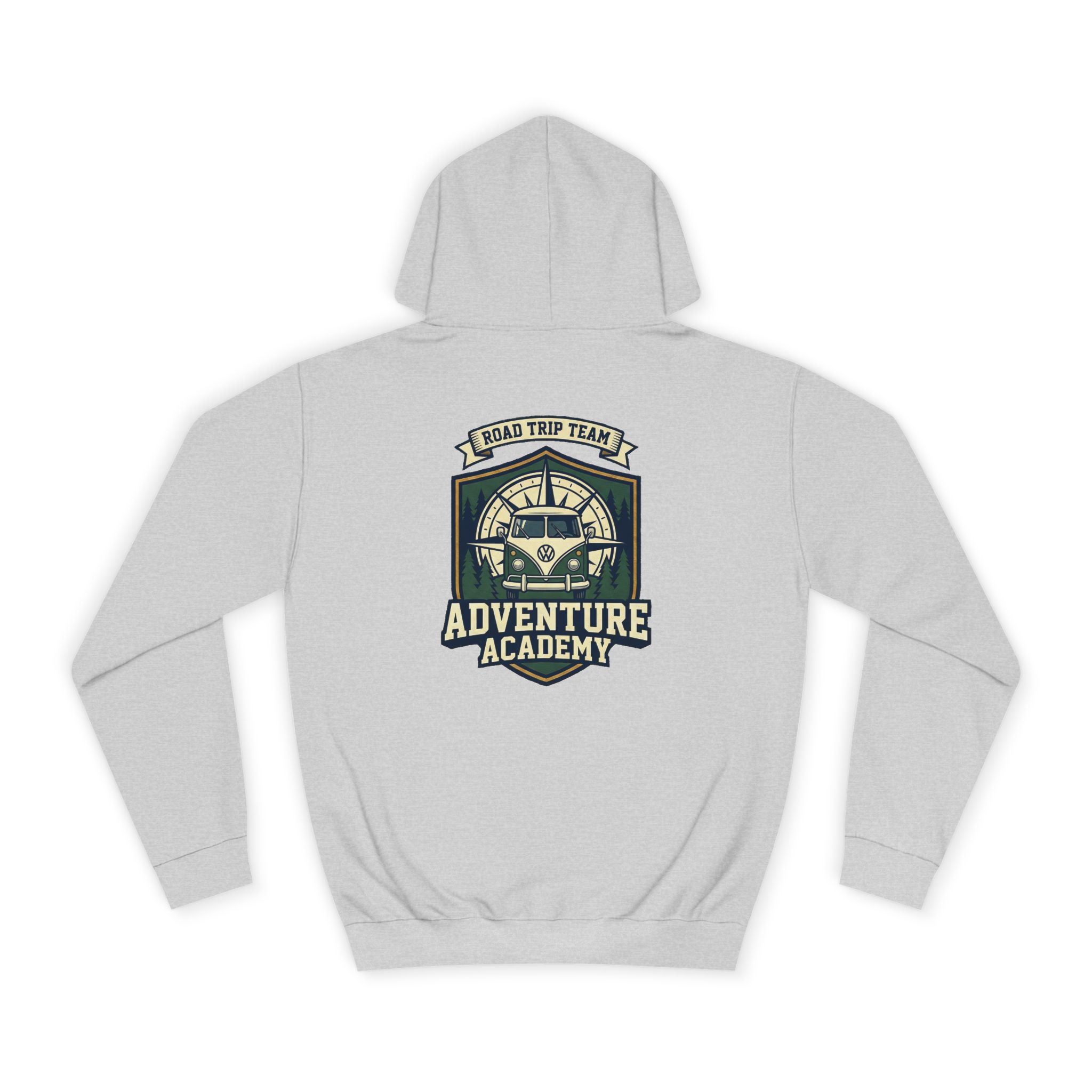 Hoodie — 'Varsity Vanlife-Adventure Academy ' College Road Trip Sweatshirt
