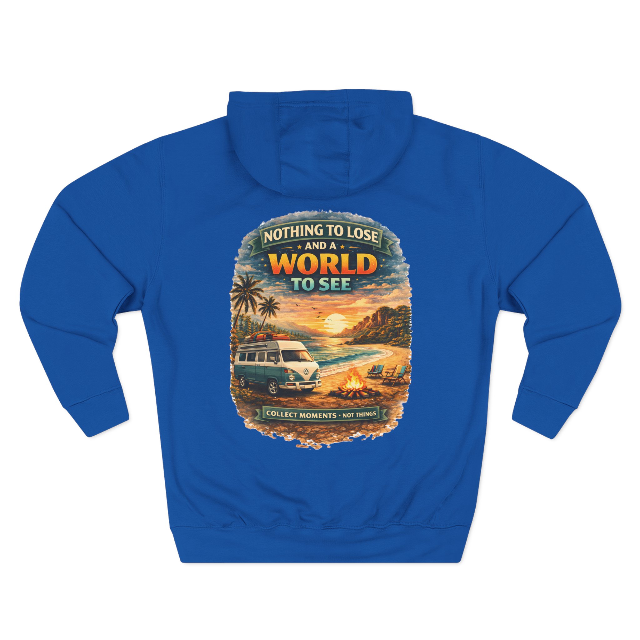 Three-Panel Fleece Hoodie - "Nothing To Lose" Design Scenic-Line