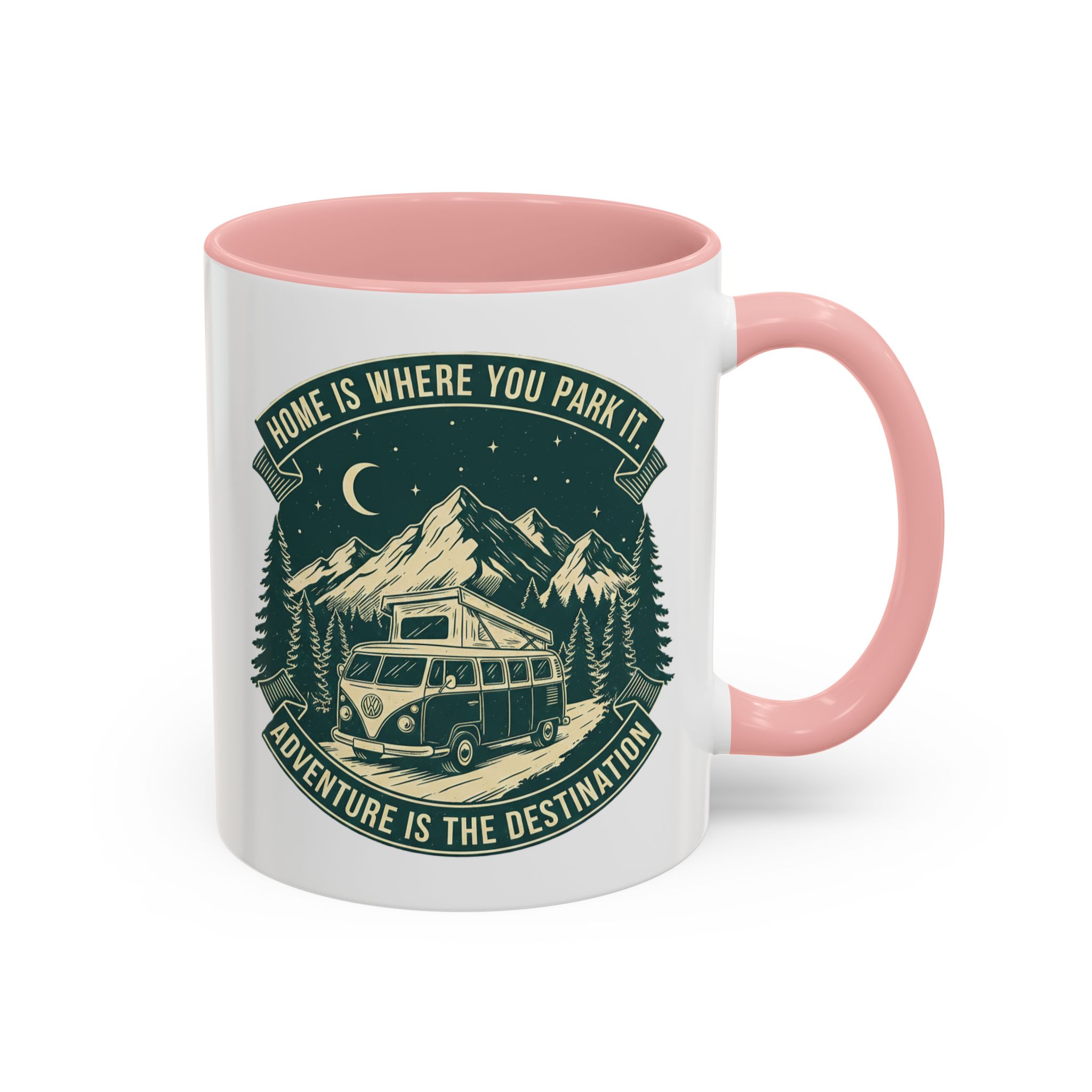 Coffee Mug — "Home Is Where You Park It-Adventure is the destination"  (11/15oz) (Both sides printed)