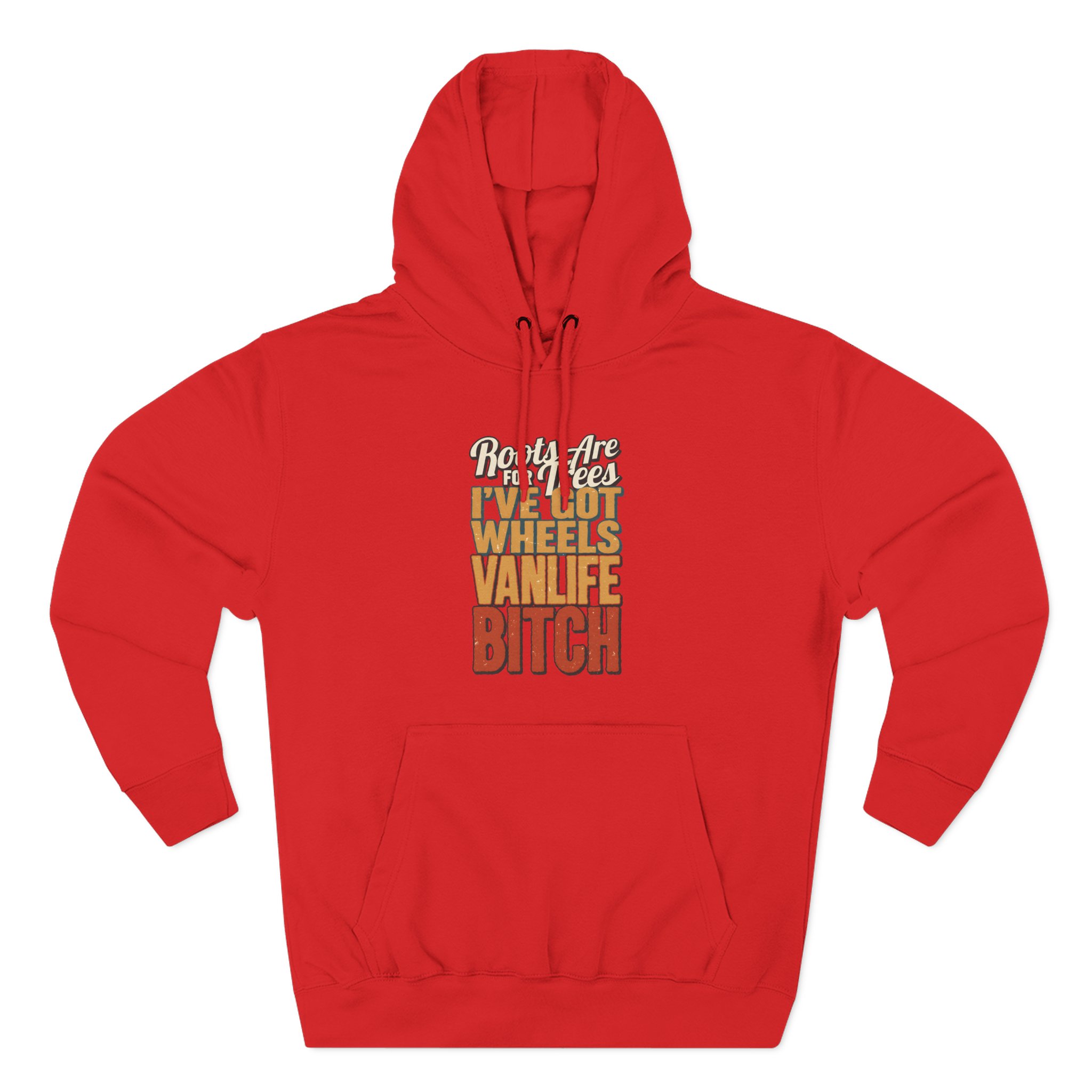 Three-Panel Fleece Hoodie - "Roots Are For Trees" Design F**K-Line