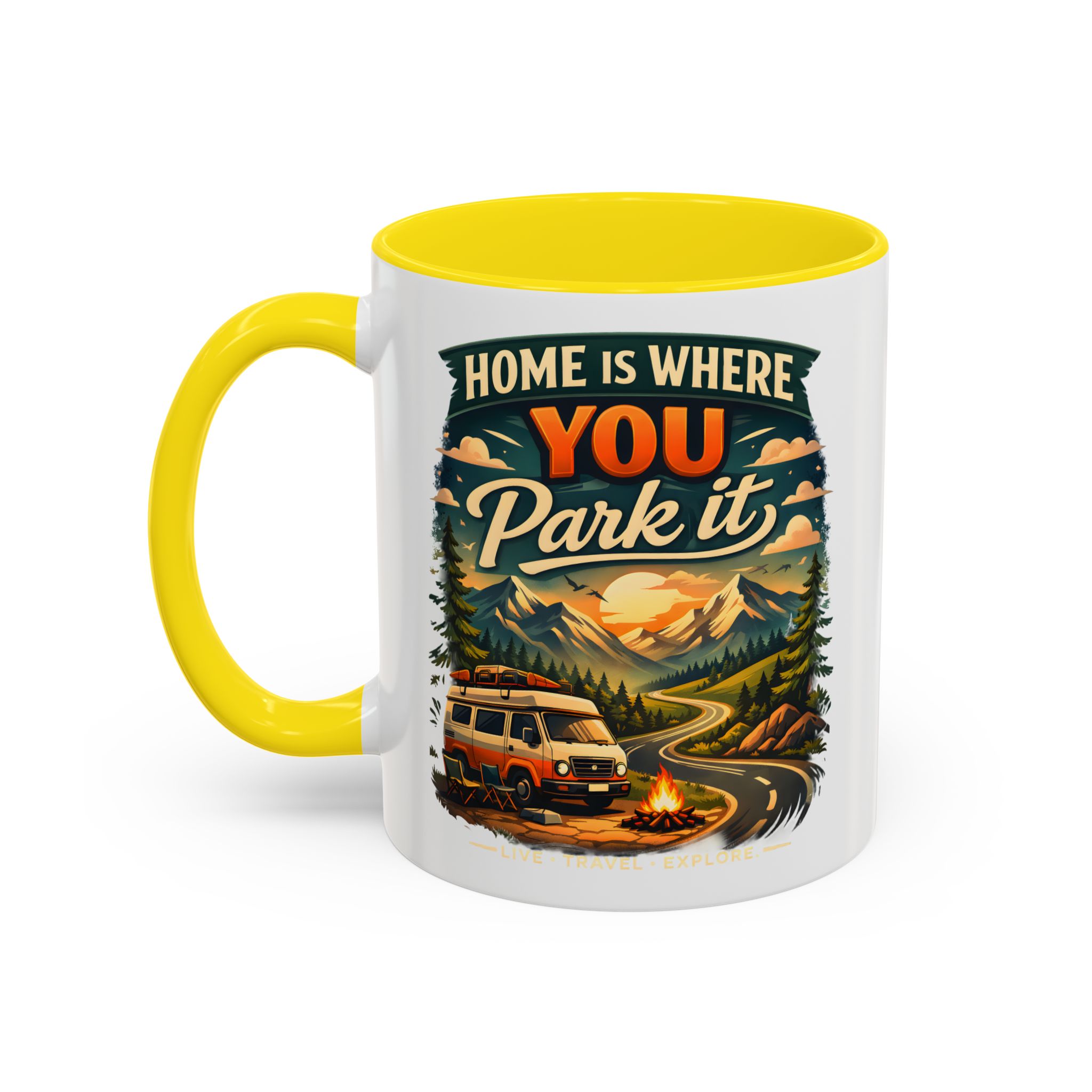 17262811198345726782_2048.jpeg Accent Coffee Mug (11, 15oz) — "Home Is Where You Park It" Design Scenic-Line