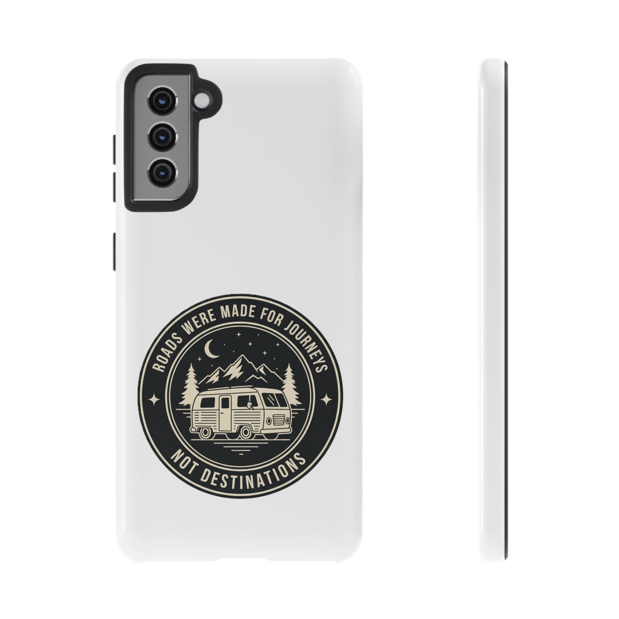 Phone Case — "ROAD WHERE MADE FOR JOURNEYS-NOT DESTINATIONS" Camper Van Design