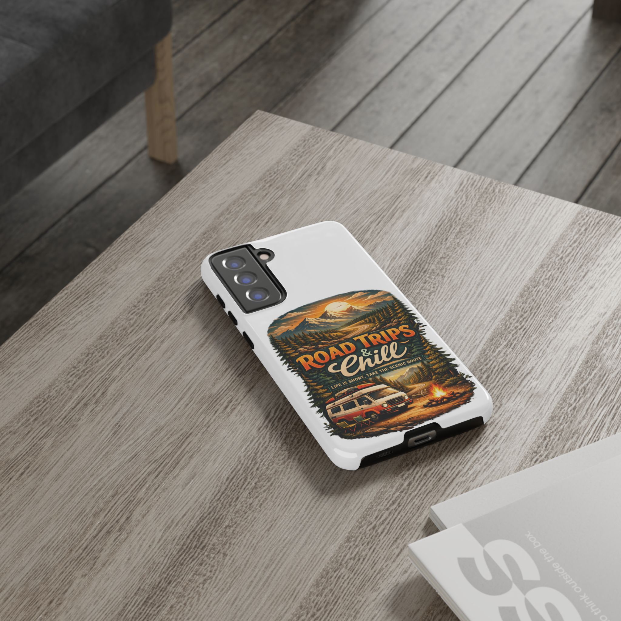 Phone Case — "Road Trips and Chill" (Design Scenic-Line)