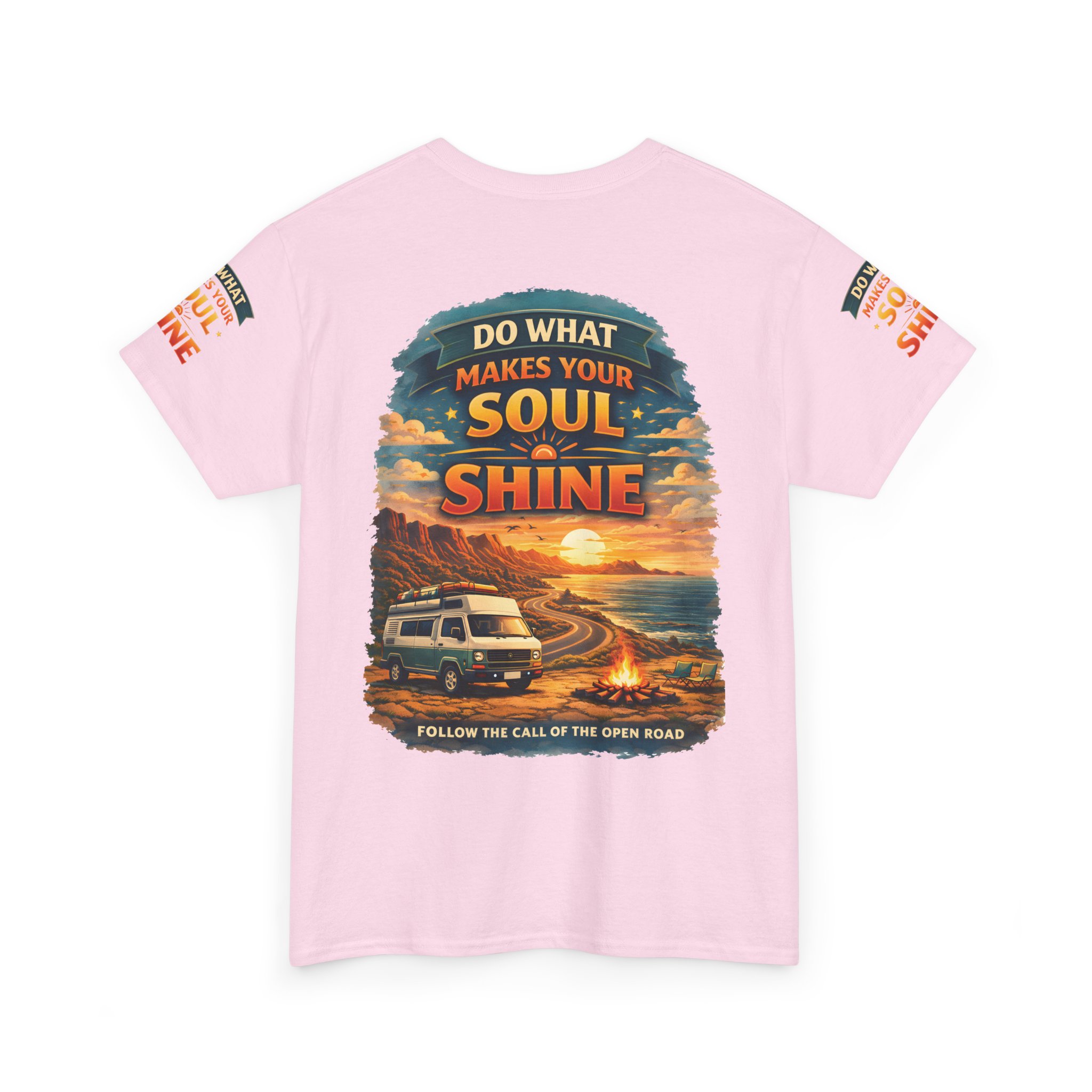 Unisex Heavy Cotton Tee — "Do What Makes Your Soul Shine" Design Scenic-Line
