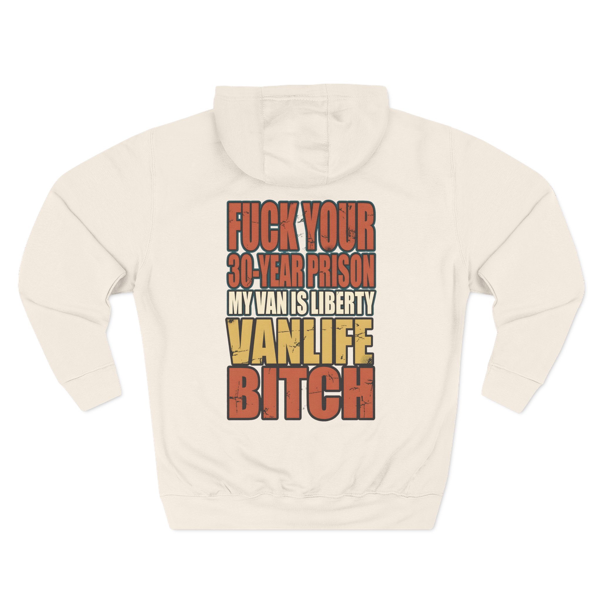 Three-Panel Fleece Hoodie - "Fuck Your 30 Year" Design F**K-Line