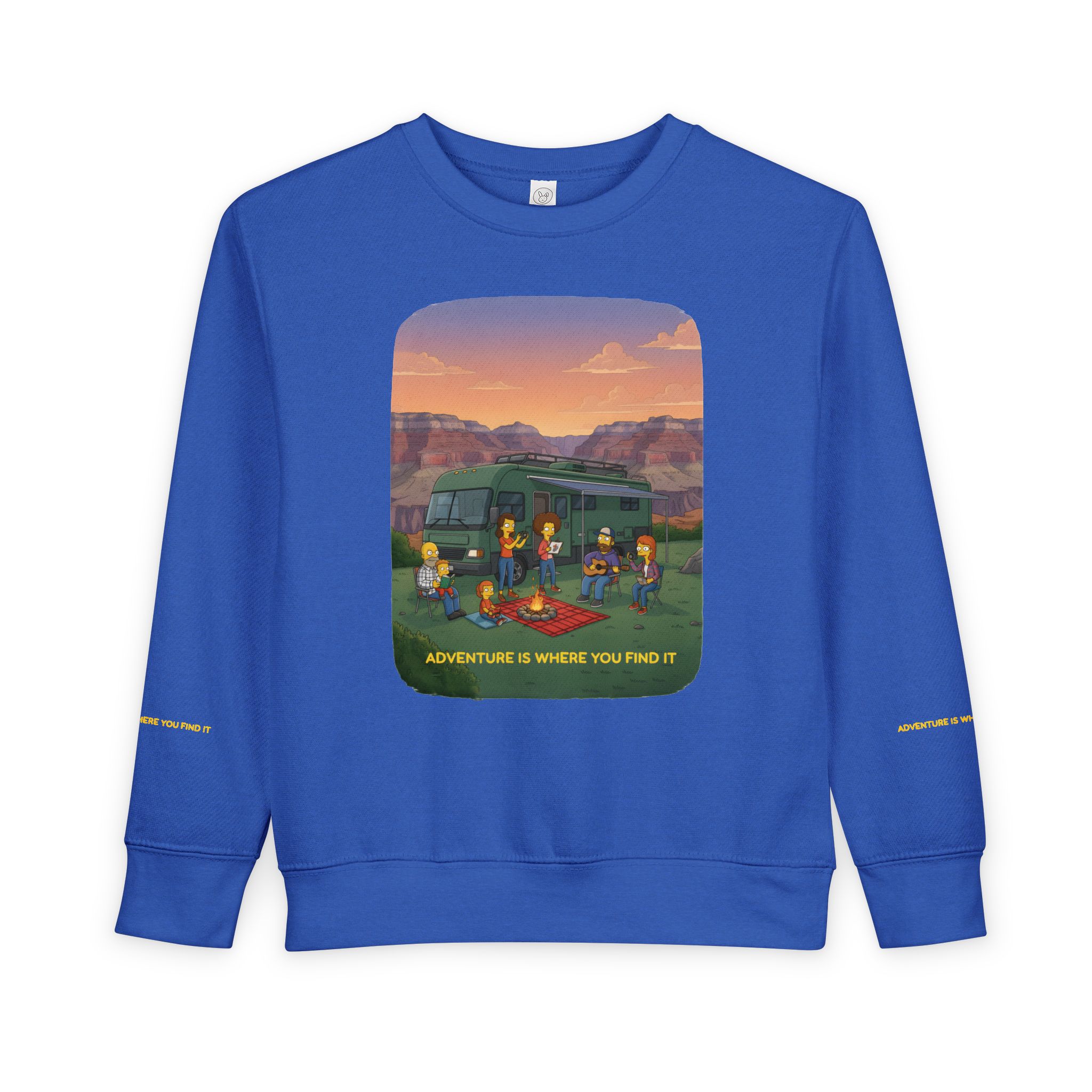 Toddler Sweatshirt - "Adventure Is Where You Find It" (Design Sitcom-Line)