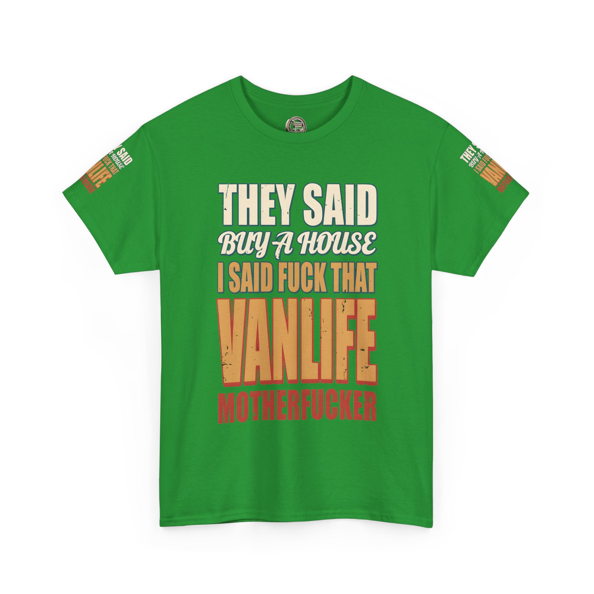 17314320510362764140_2048.jpeg Unisex Heavy Cotton Tee — "They Said Buy A House" Design F**K-Line