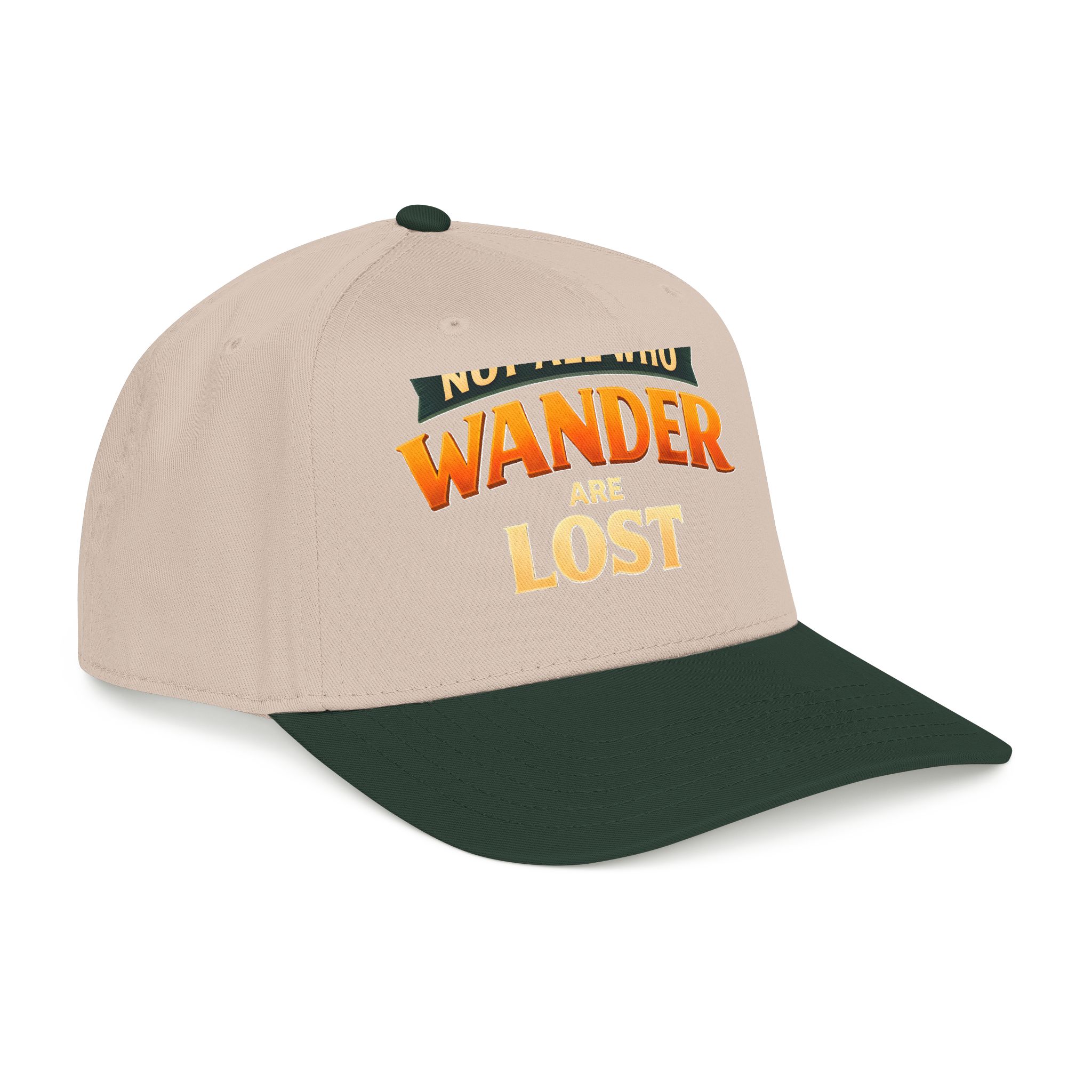 Baseball Cap - "Not All Who Wander Are Lost" Design Scenic-Line
