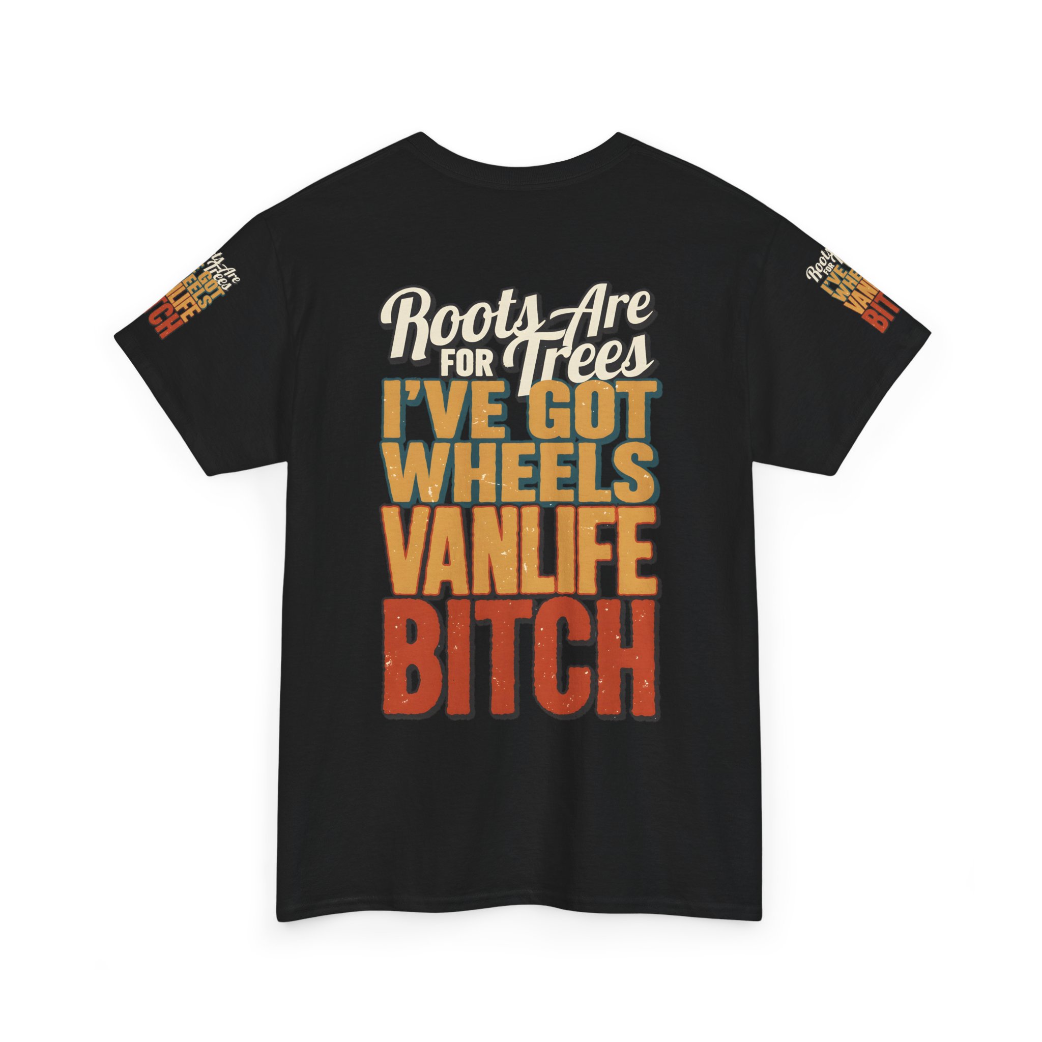 Unisex Heavy Cotton Tee — "Roots Are For Trees" Design F**K-Line