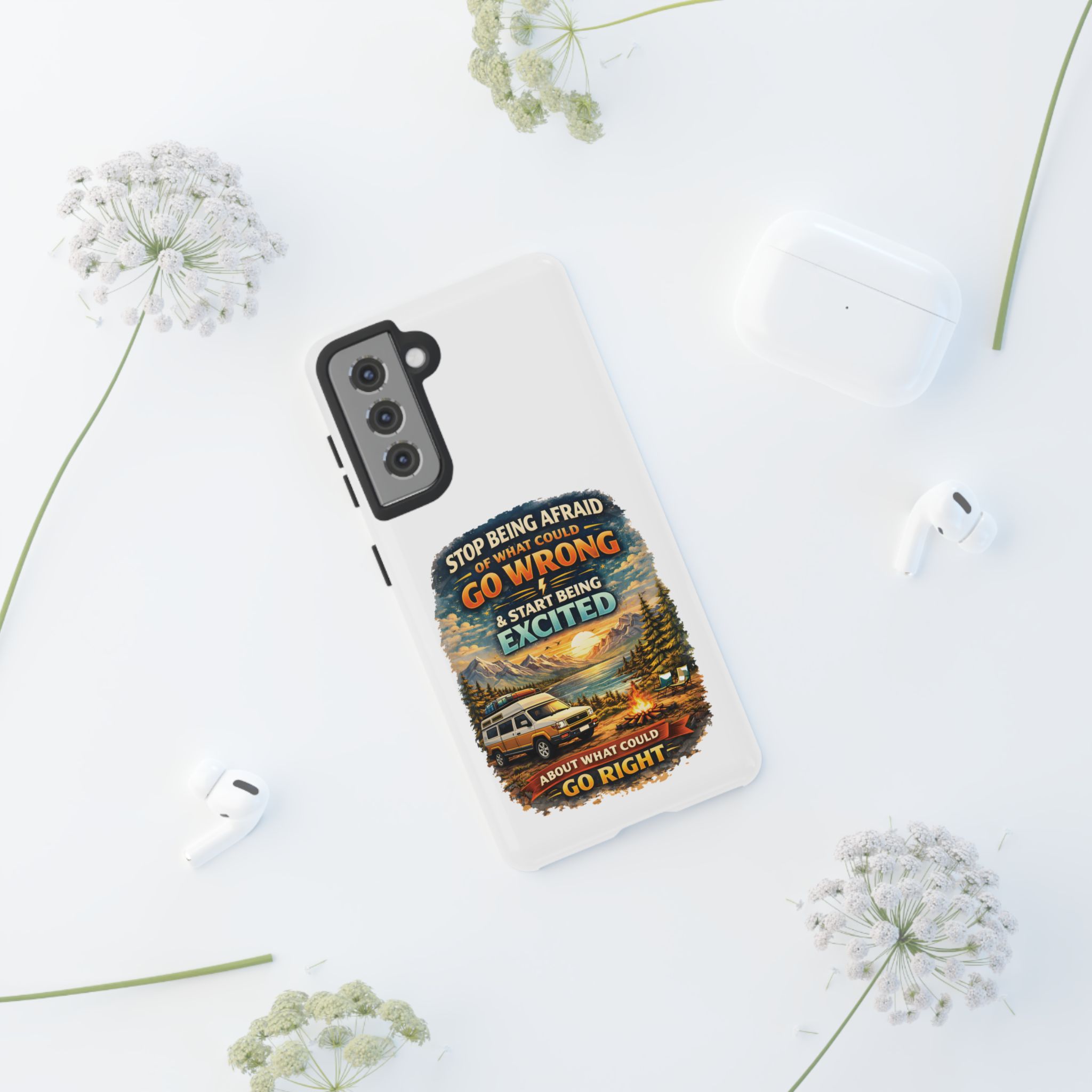 Phone Case — "Stop Being Afraid" (Design Scenic-Line)