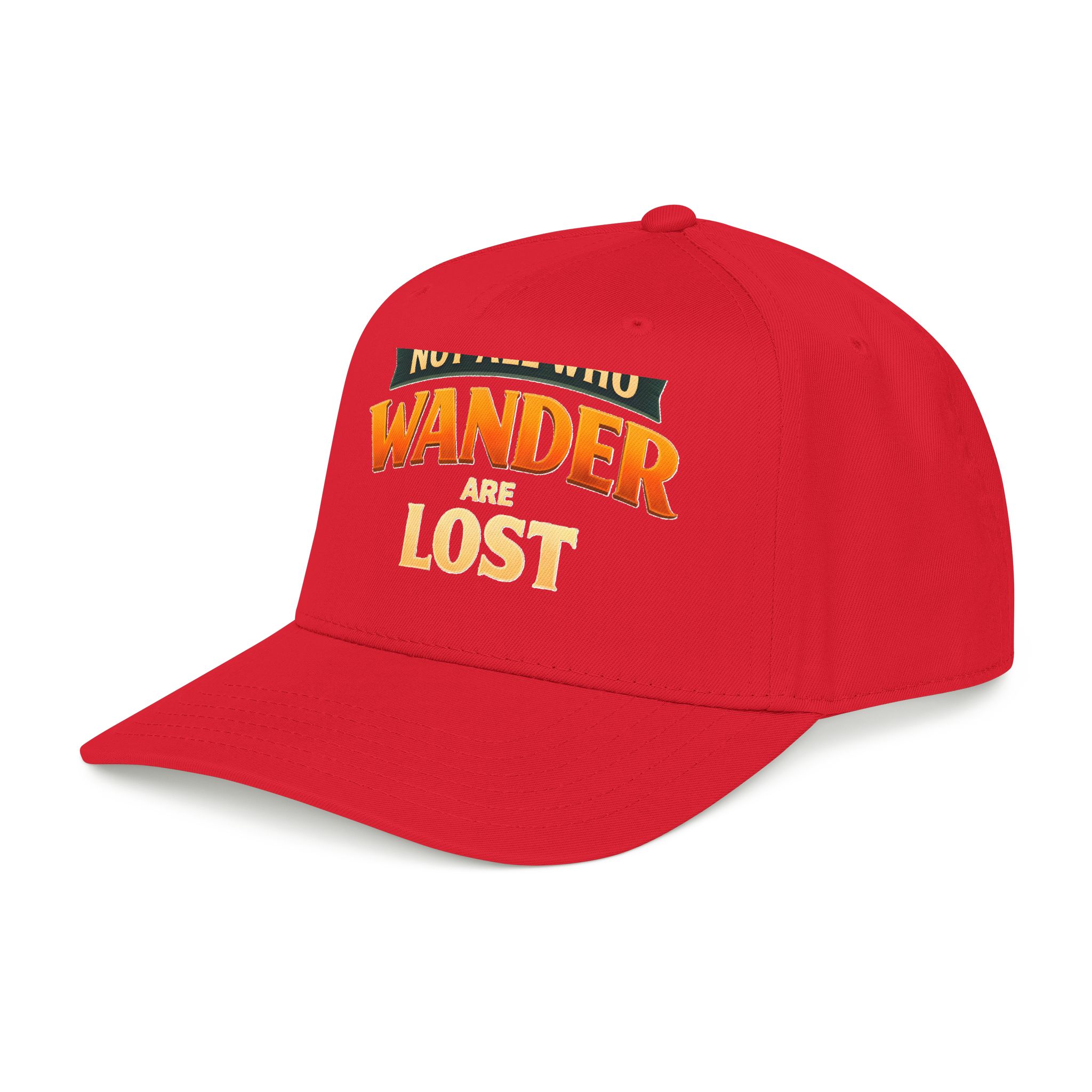 Baseball Cap - "Not All Who Wander Are Lost" Design Scenic-Line