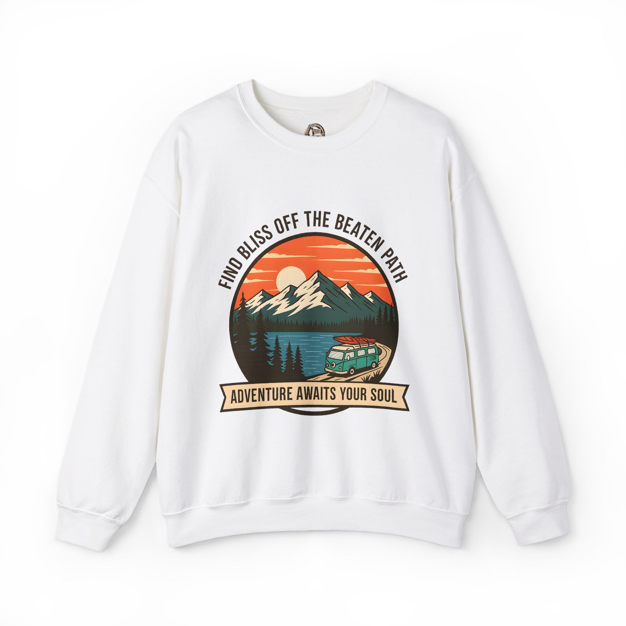 1736148838272476569_2048.jpeg Crewneck Sweatshirt — "Adventure Awaits Your Soul" Mountain Van Design