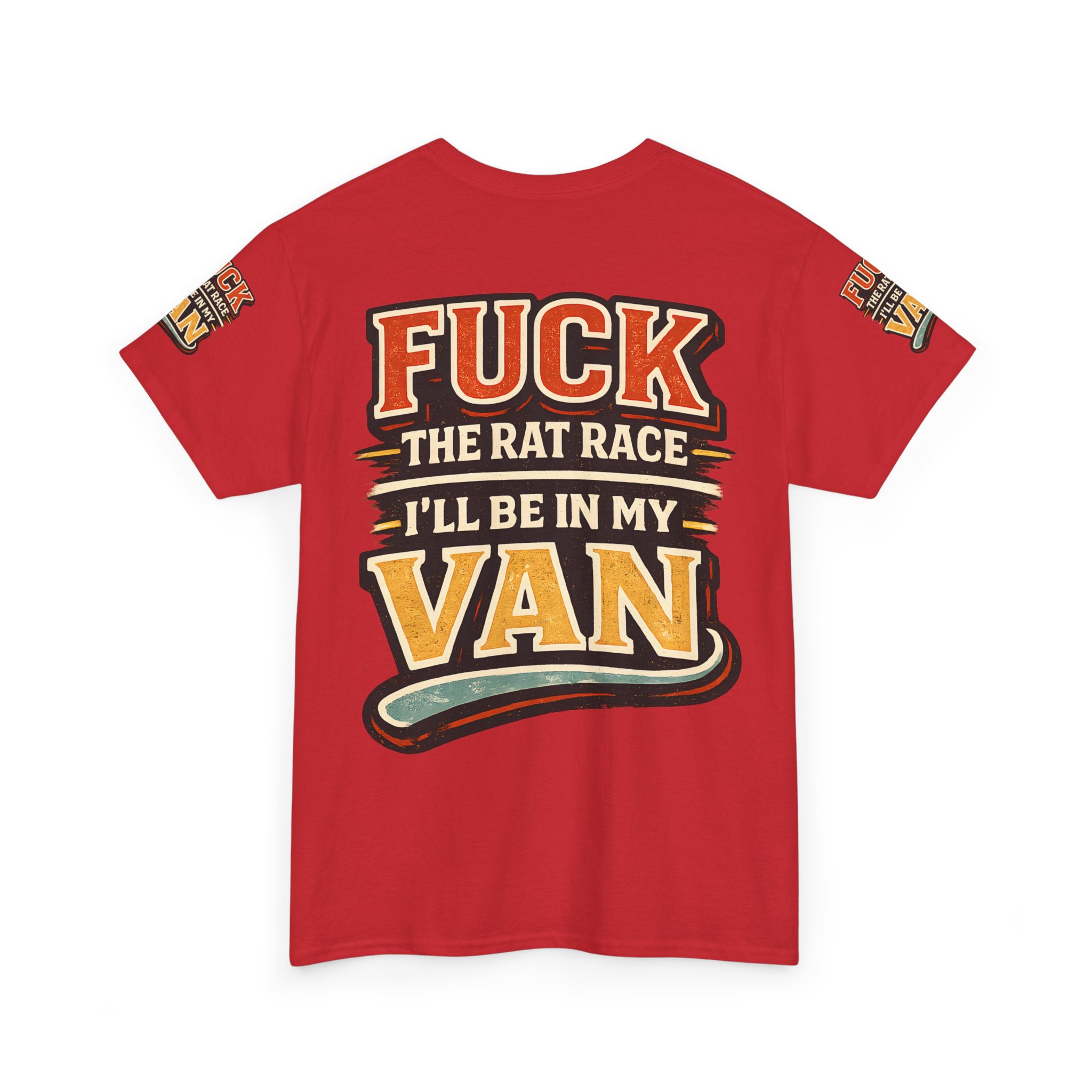 17375184702748396197_2048.jpeg Unisex Heavy Cotton Tee — "Fuck The Rat Race" Design F**K-Line