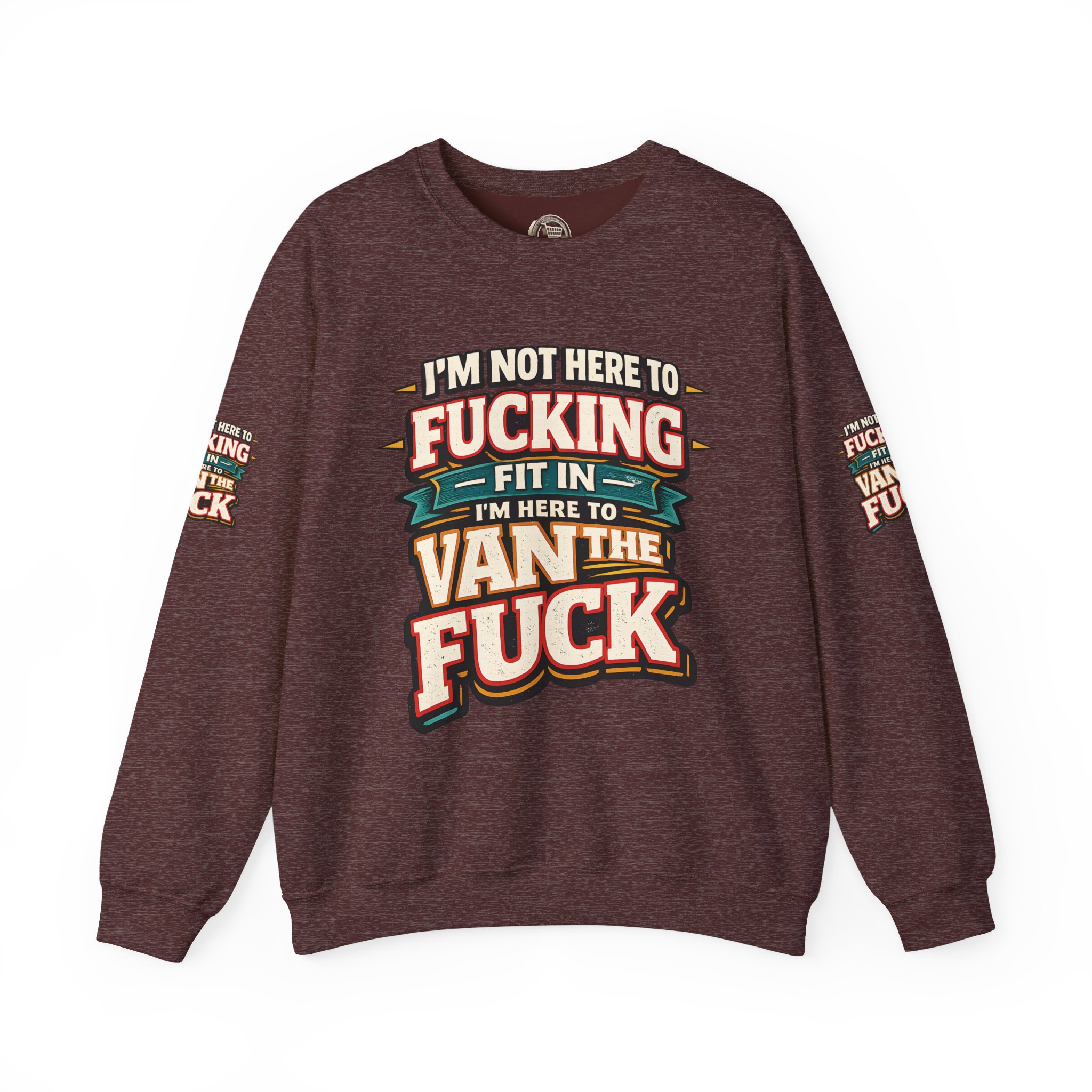 17385641909390801167_2048.jpeg Unisex Heavy Blend™ Crewneck Sweatshirt — "I´m Not Here To Fucking Fit In" Design F**K-Line
