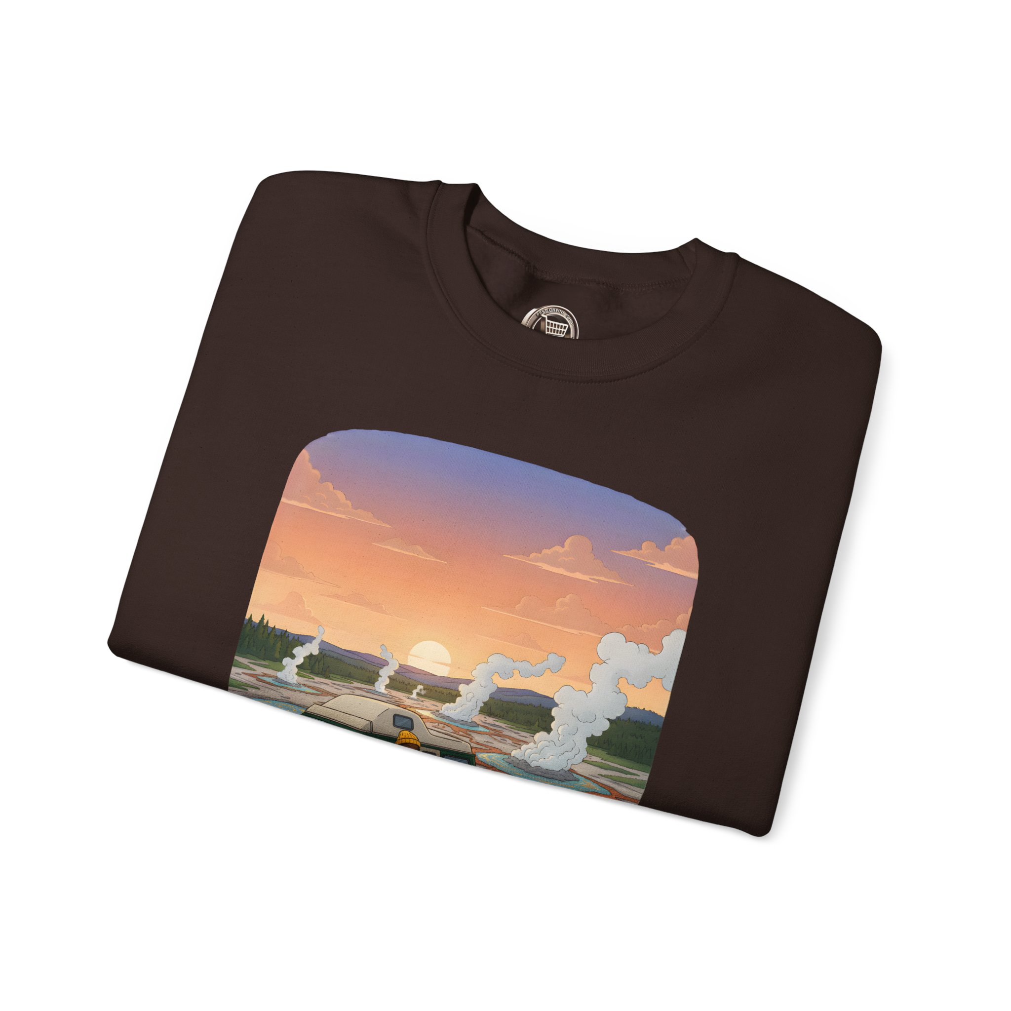 Unisex Heavy Blend™ Crewneck Sweatshirt — "Roads Less Traveled" Design Sitcom-Line