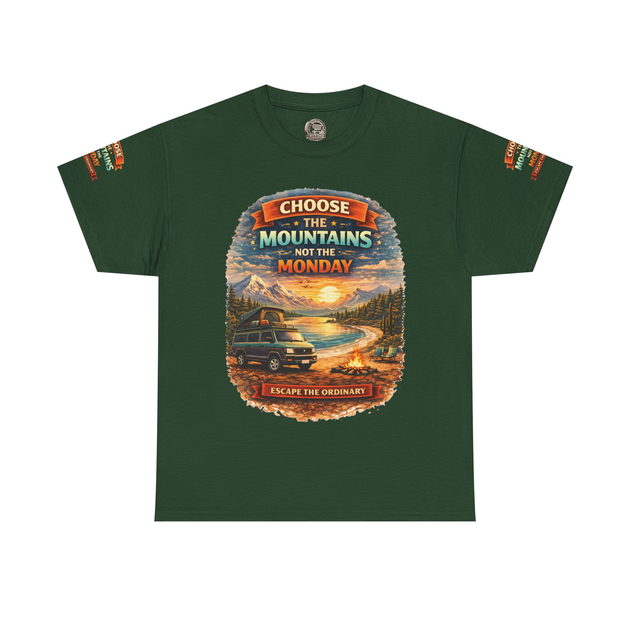 17406291116869384055_2048.jpeg Unisex Heavy Cotton Tee — "Choose The Mountens" Design Scenic-Line