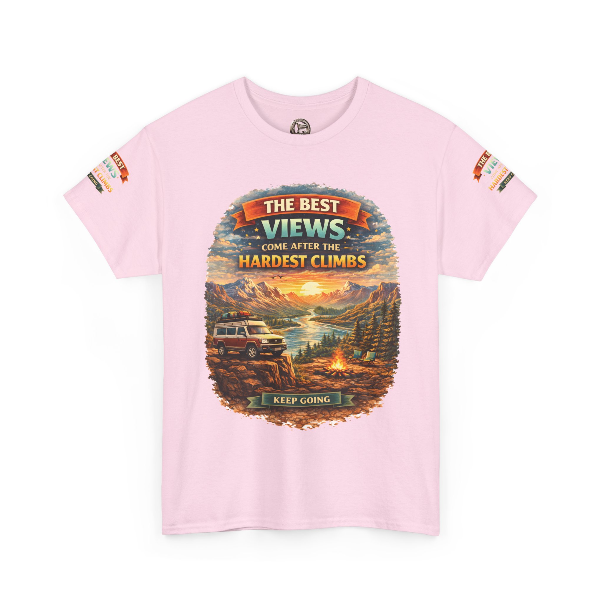 17406631335705833660_2048.jpeg Unisex Heavy Cotton Tee — "The Best Views" Design Scenic-Line