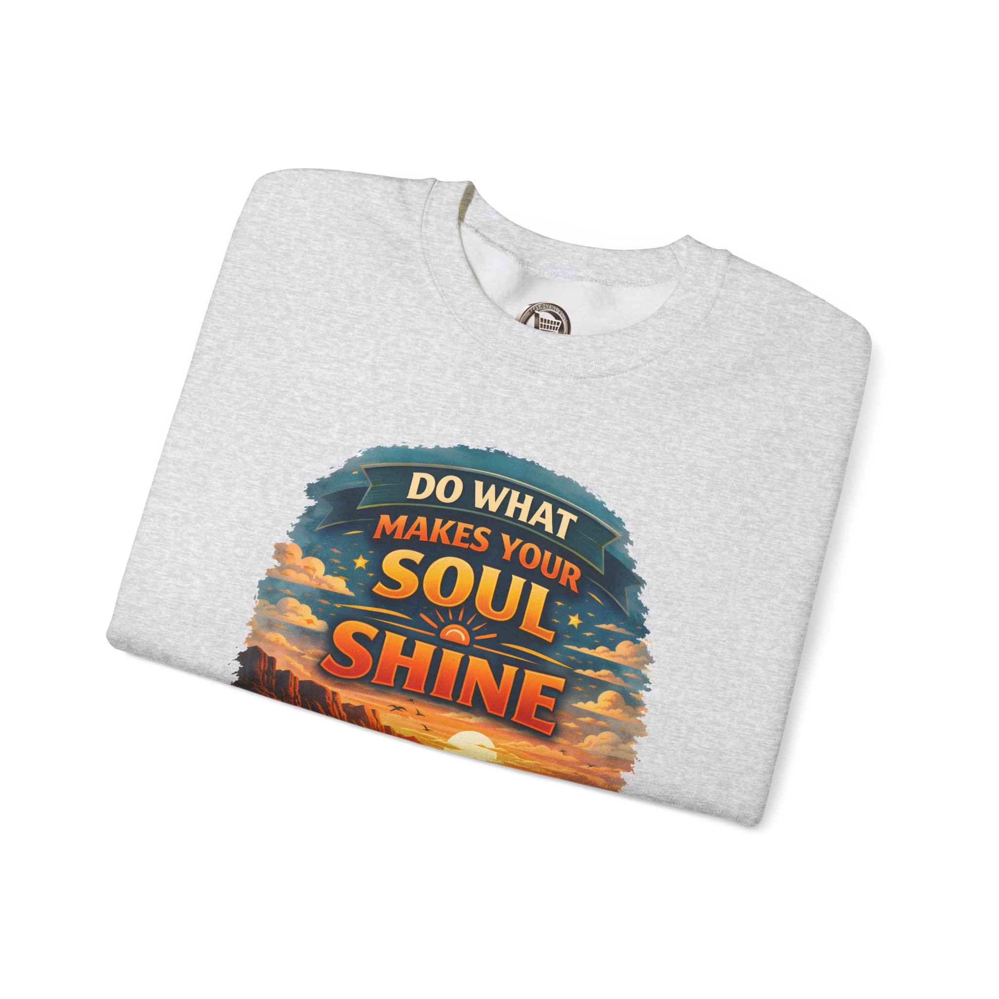 Unisex Heavy Blend™ Crewneck Sweatshirt — "Do What Makes Your Soul Shine" Design Scenic-Line
