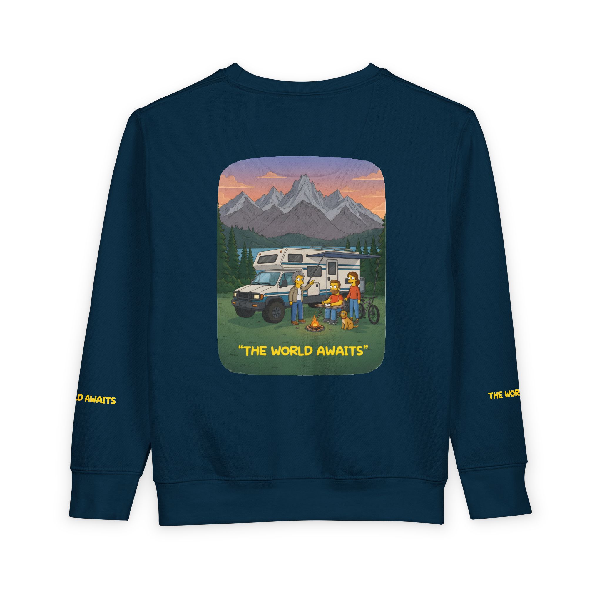 Toddler Sweatshirt - "The World Awaits" (Design Sitcom-Line)