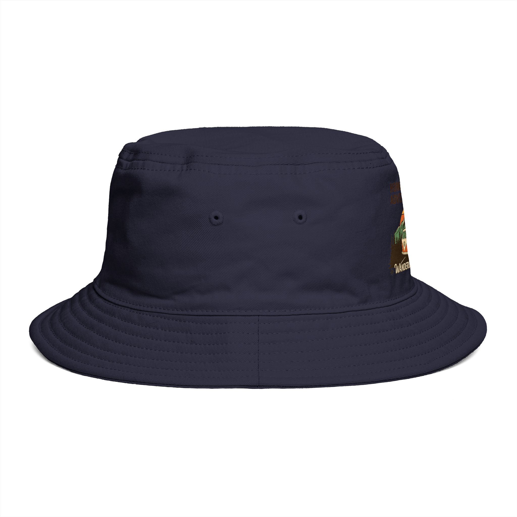 Bucket Hat — Wanderlust Camper Design (“Home is Where You Adventure Awaits”)