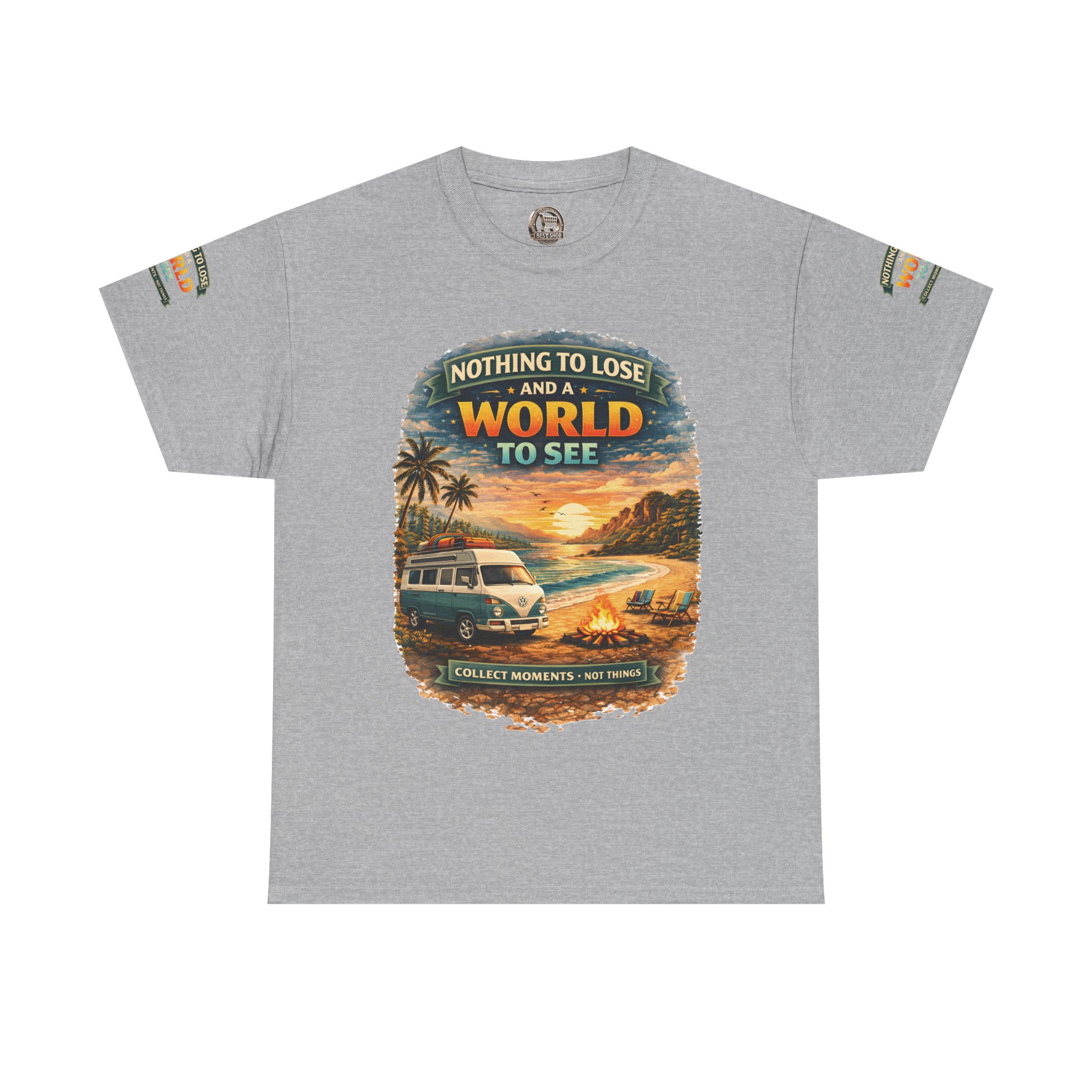 17462462947712794843_2048.jpeg Unisex Heavy Cotton Tee — "Nothing To Lose " Design Scenic-Line