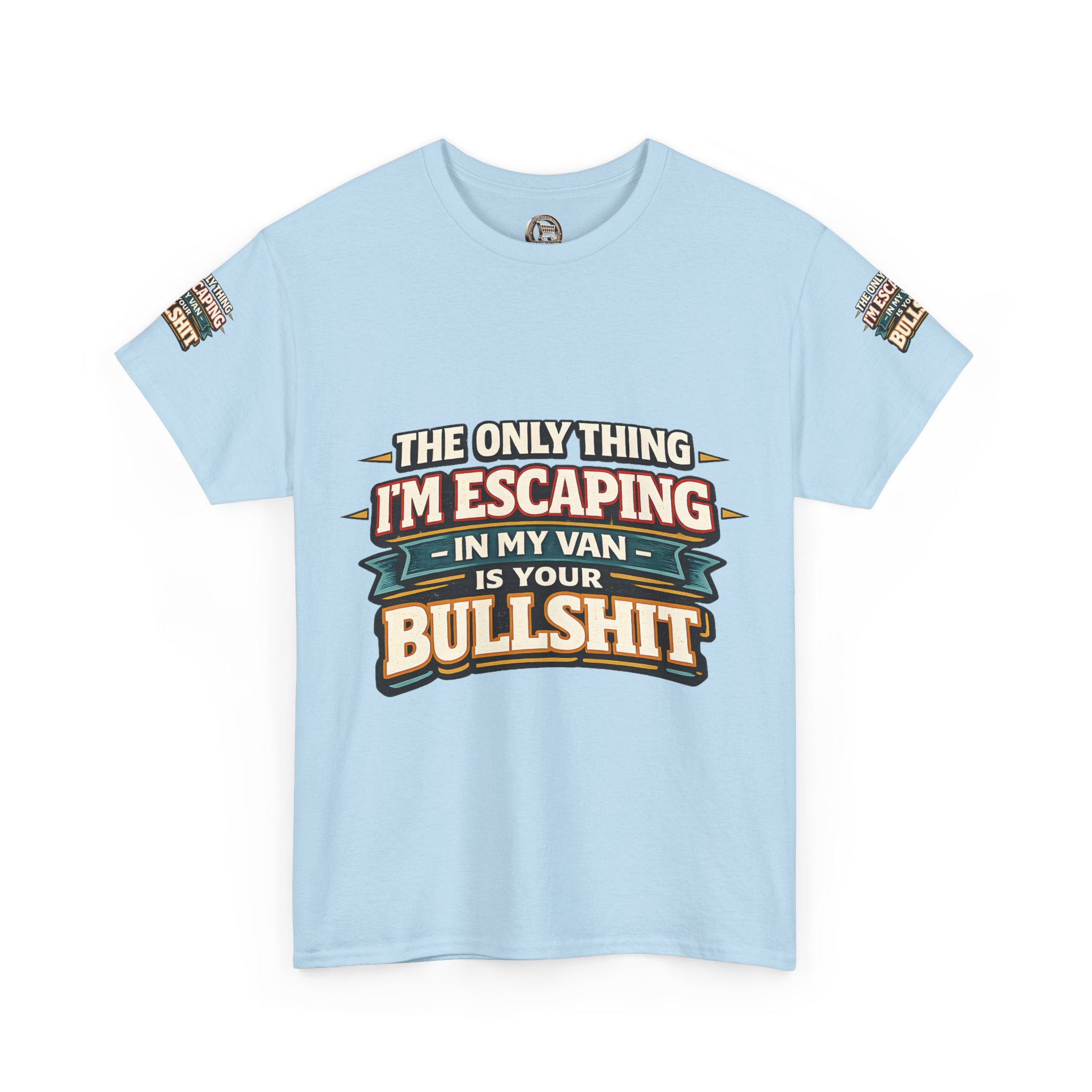 Unisex Heavy Cotton Tee — "The Only Thing I´m Escaping" Design F**K-Line