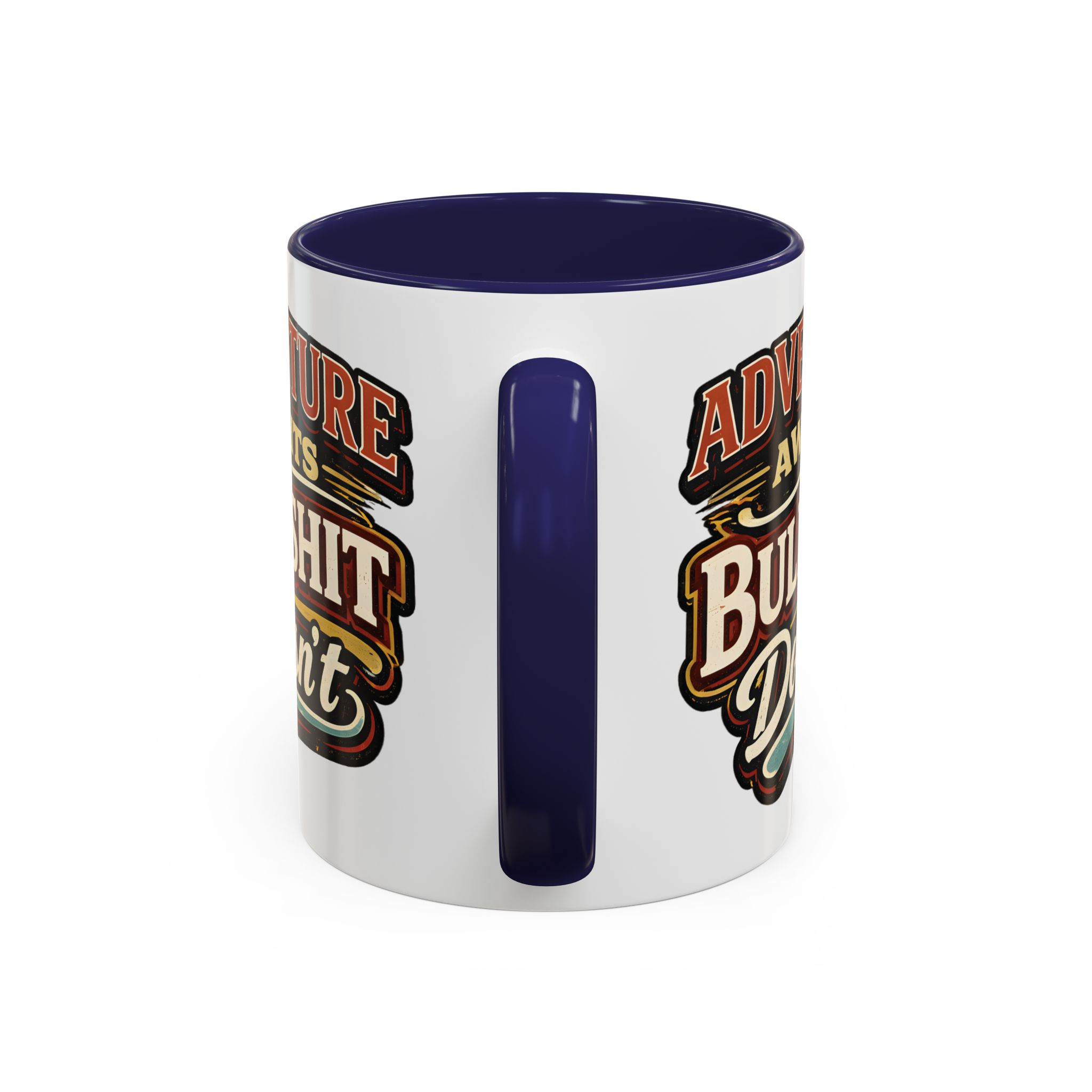 Accent Coffee Mug (11, 15oz) — "Adventure Awaits" Design F**K-Line