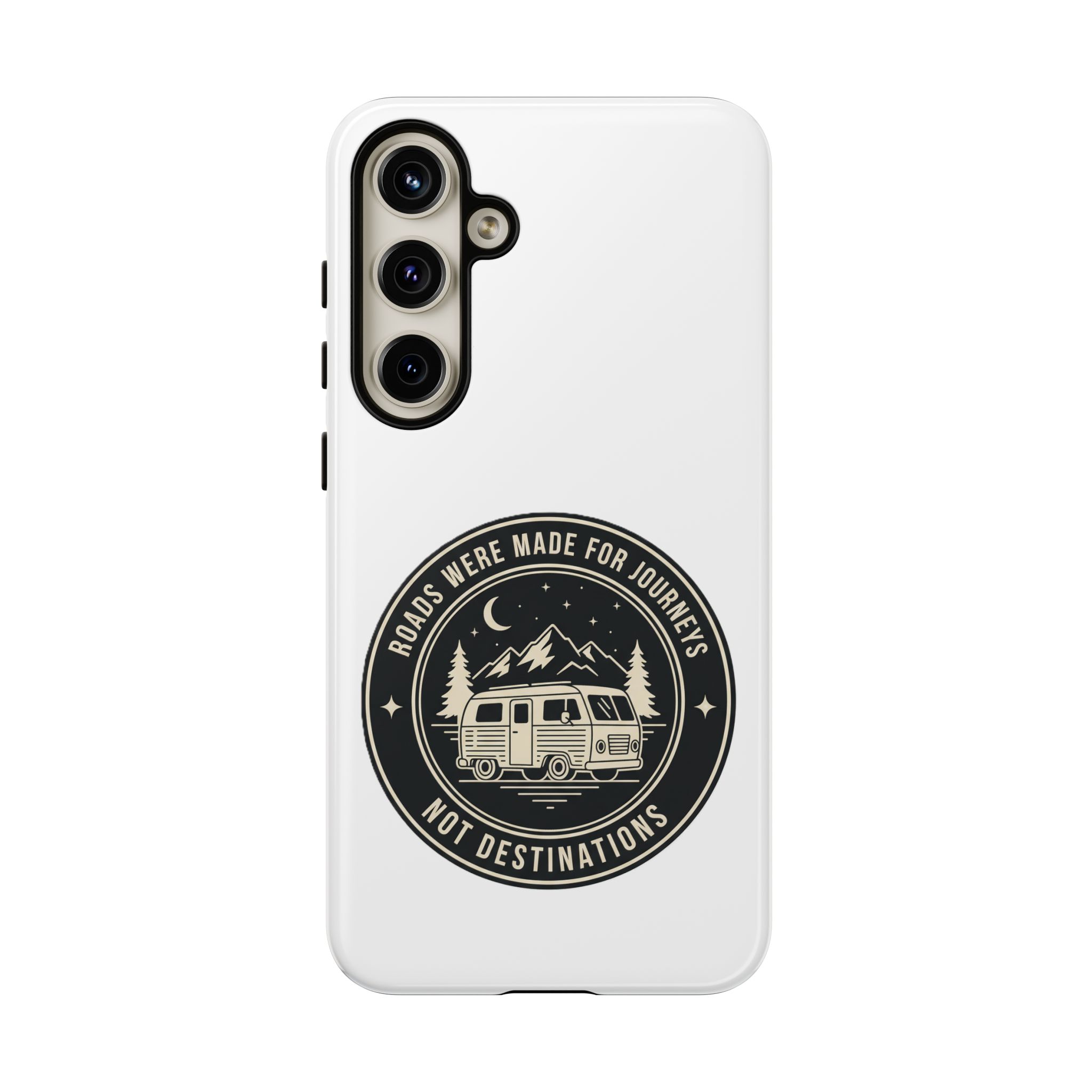 Phone Case — "ROAD WHERE MADE FOR JOURNEYS-NOT DESTINATIONS" Camper Van Design