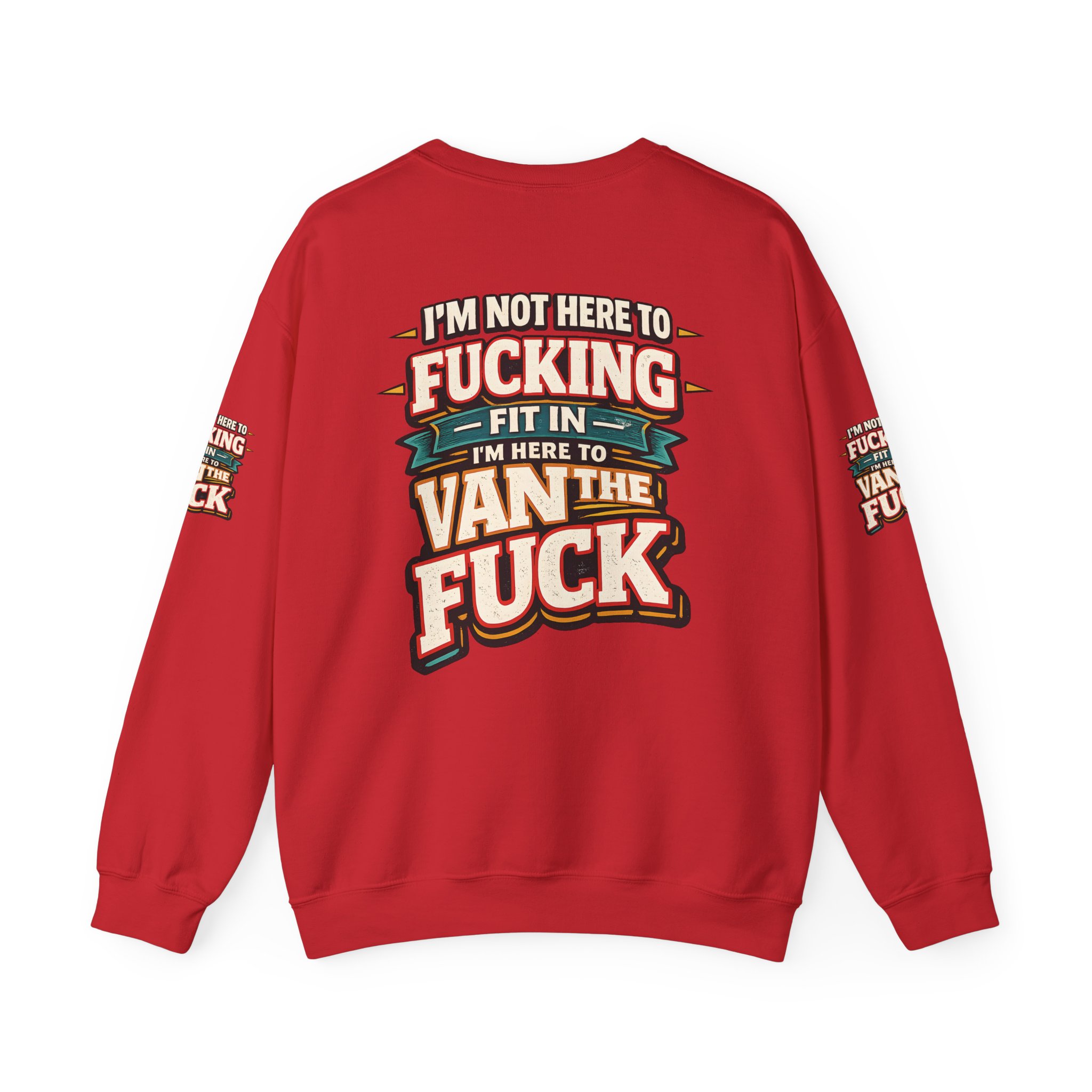 17472204524236949697_2048.jpeg Unisex Heavy Blend™ Crewneck Sweatshirt — "I´m Not Here To Fucking Fit In" Design F**K-Line