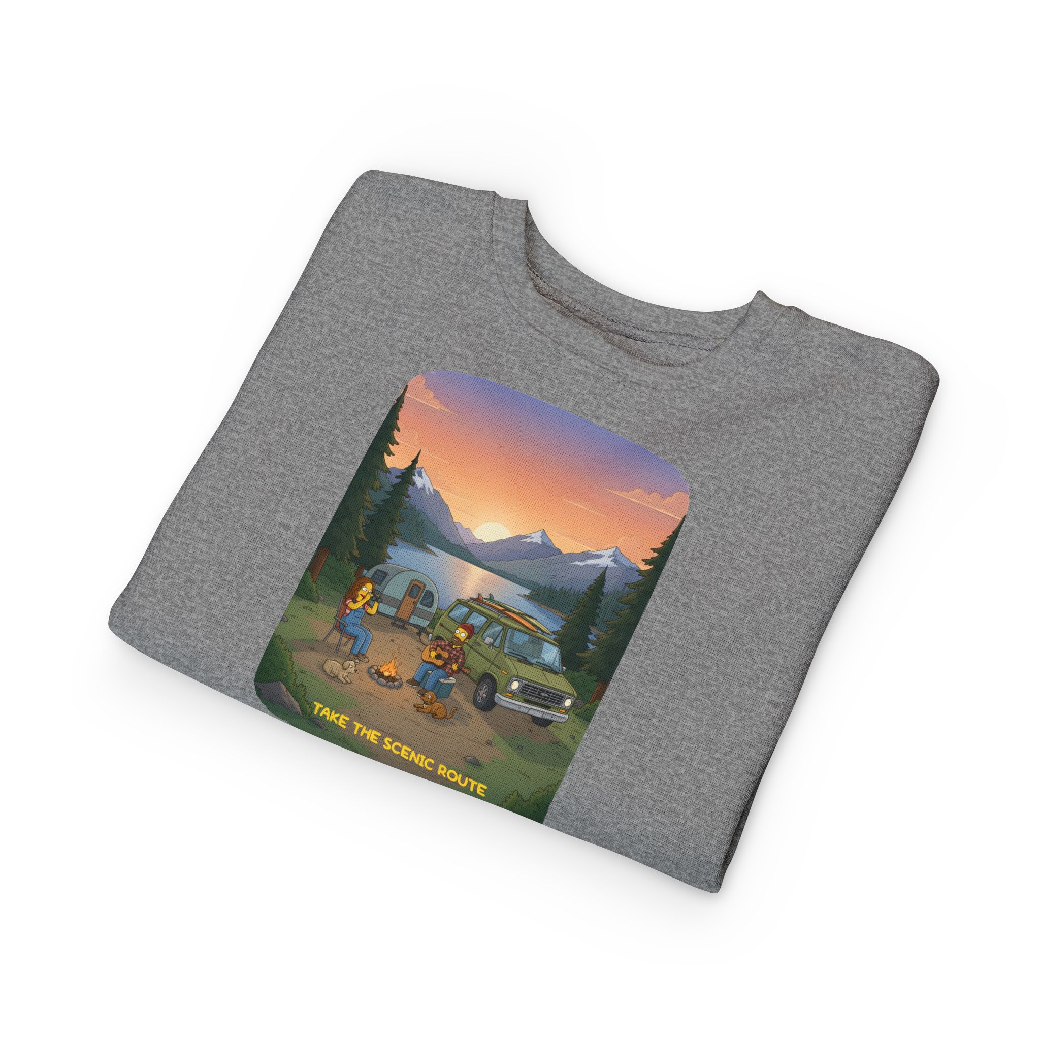 Toddler Sweatshirt - "Take The Scenic Route" (Design Sitcom-Line)
