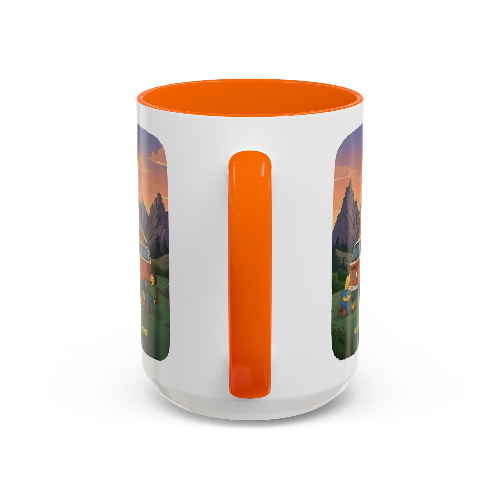 Accent Coffee Mug (11, 15oz) — "Roam Sweet Home" Design Sitcom-Line