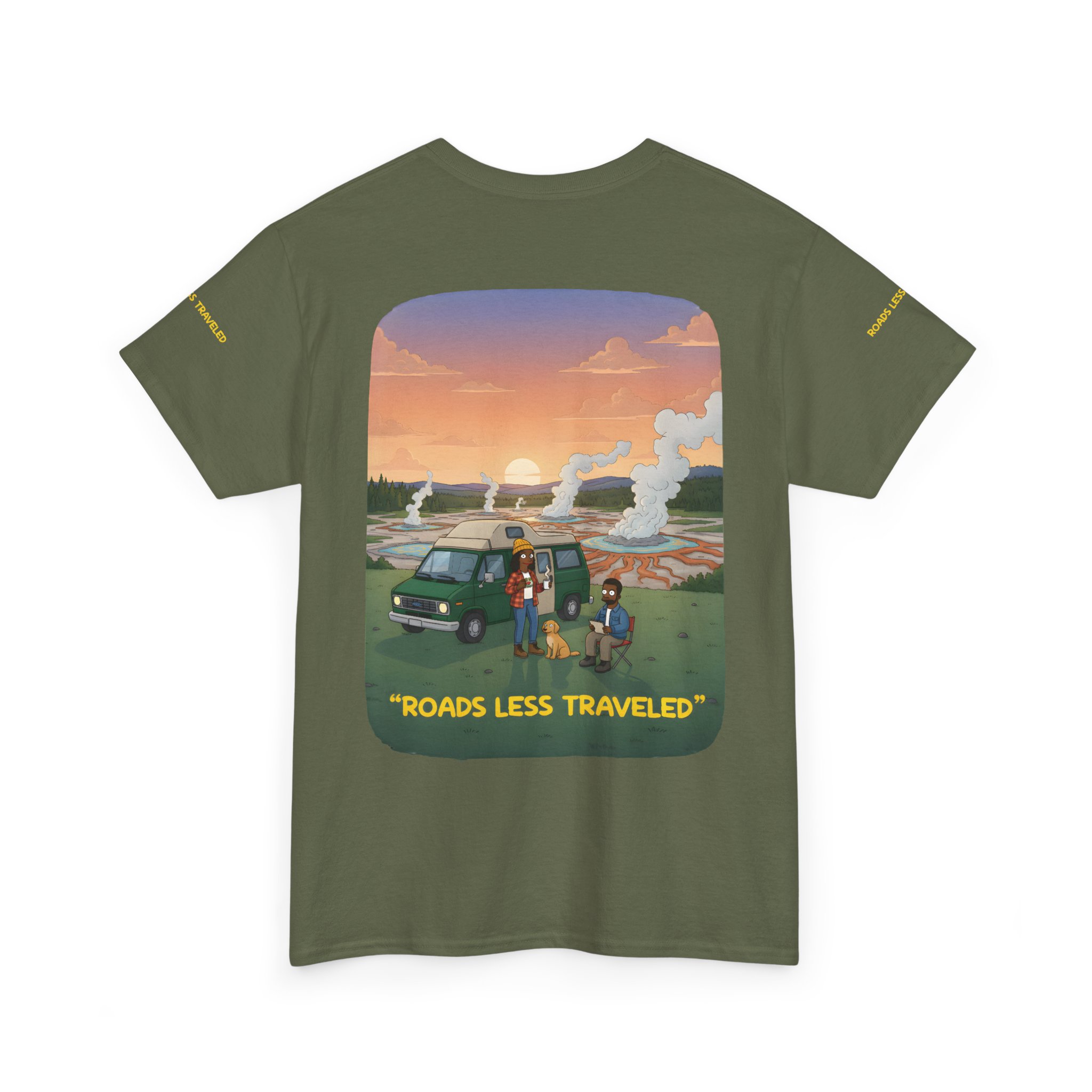 1750580522884784115_2048.jpeg Unisex Heavy Cotton Tee — "Roads Less Traveled" Design Sitcom-Line