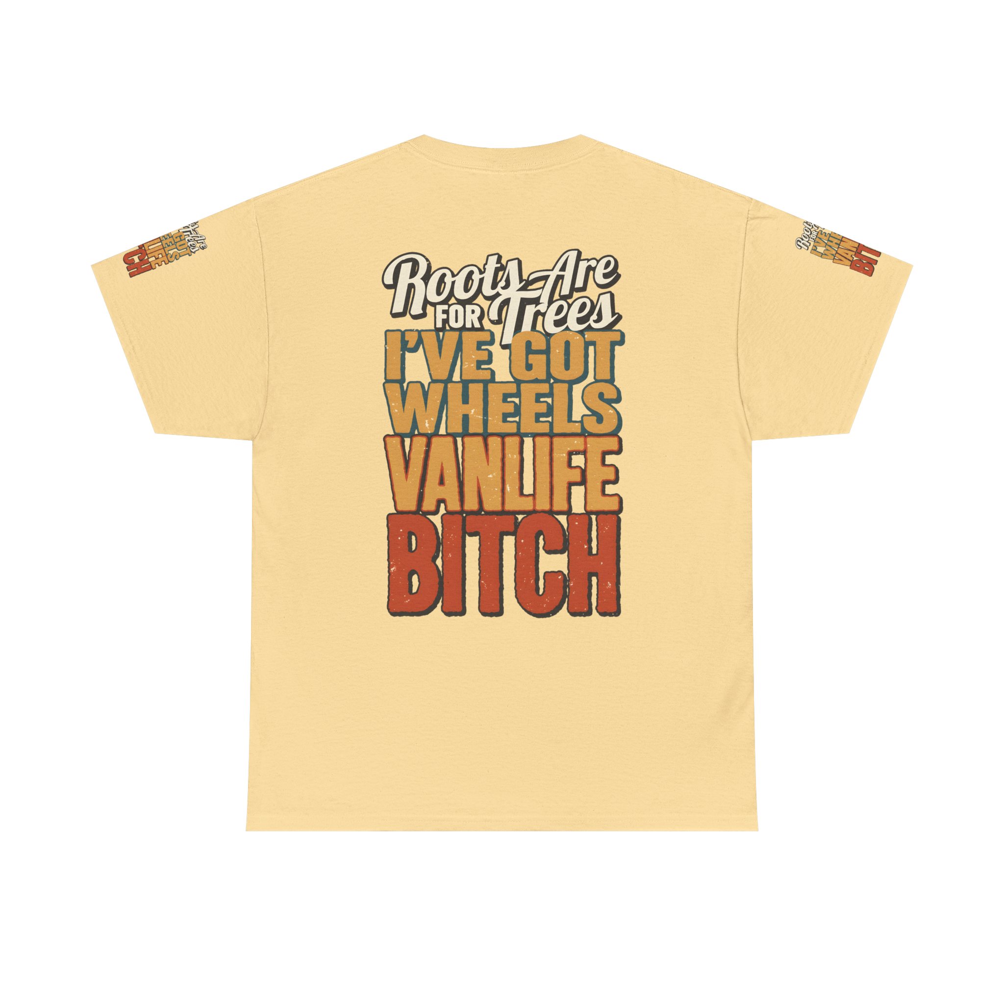 Unisex Heavy Cotton Tee — "Roots Are For Trees" Design F**K-Line