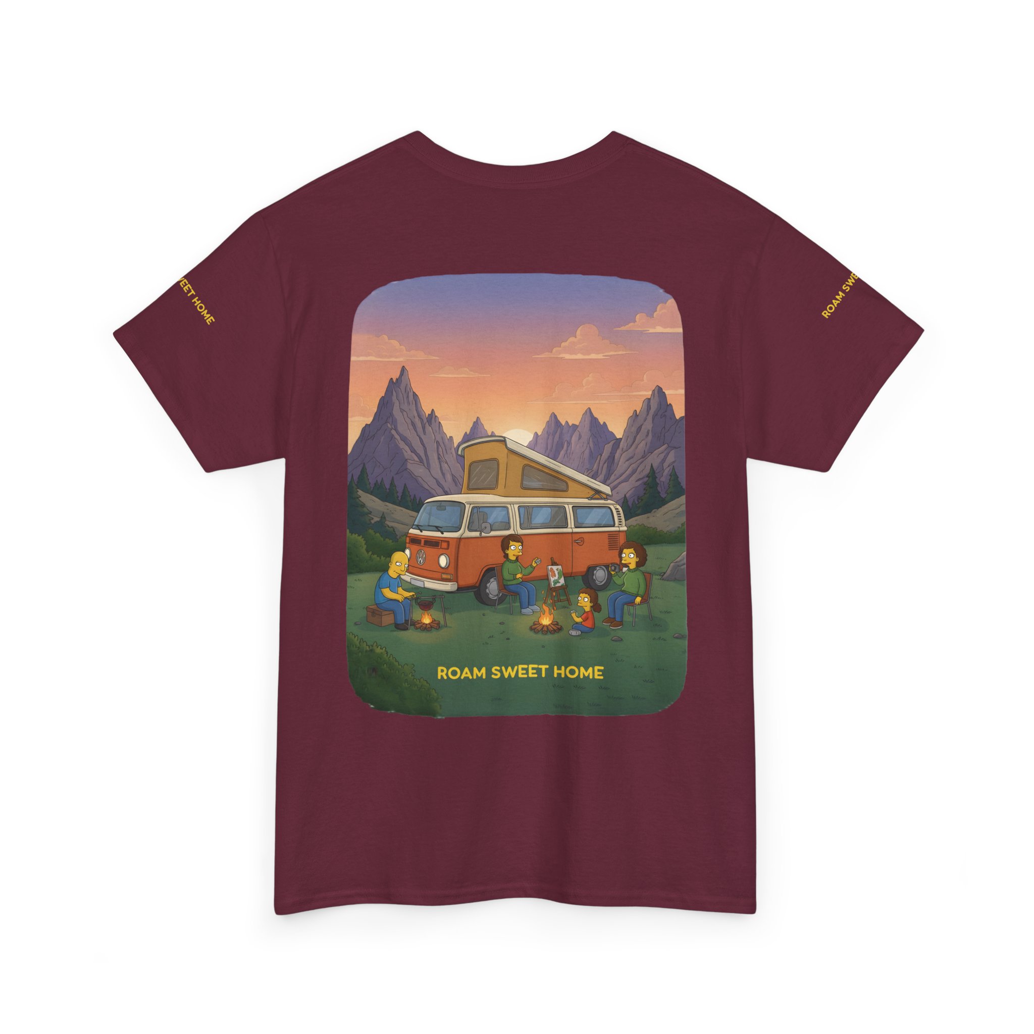 Unisex Heavy Cotton Tee — "Roam Sweet Home" Design Sitcom-Line