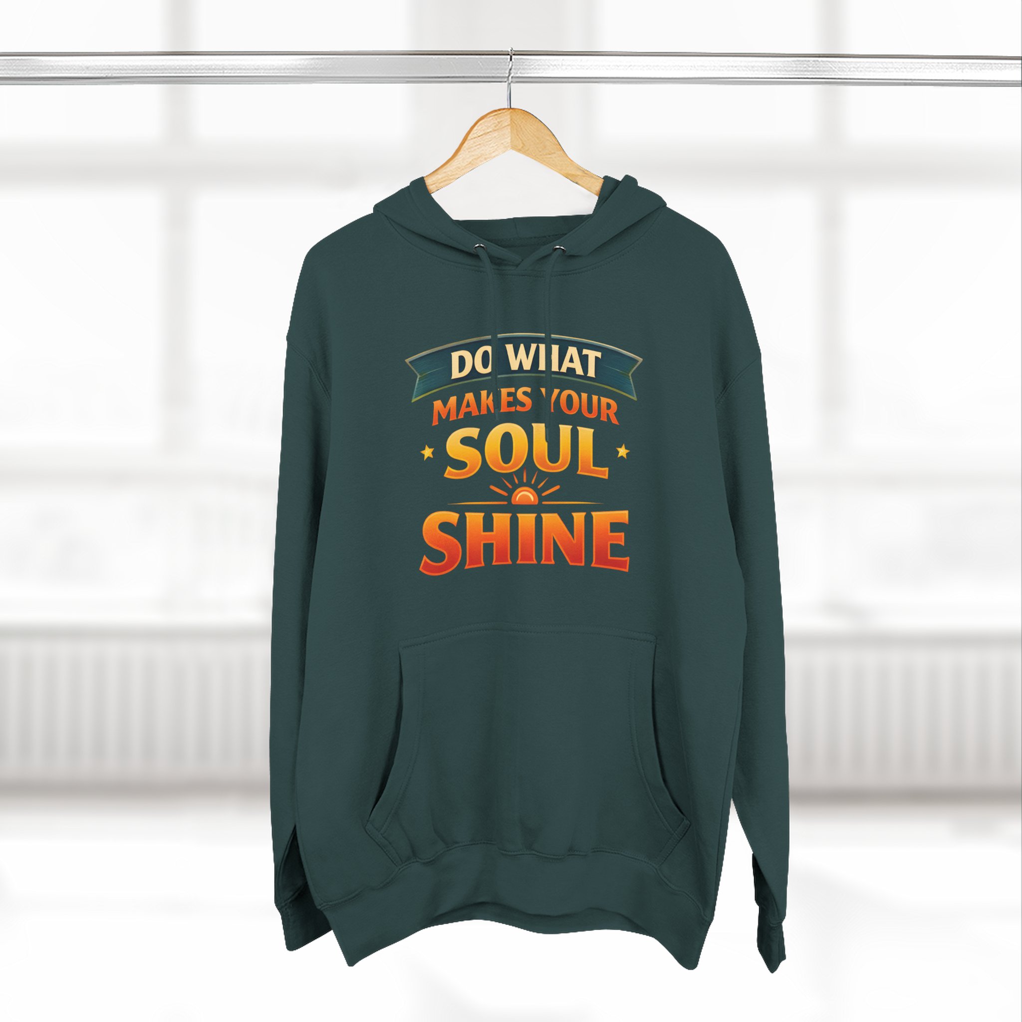 17549787923017647936_2048.jpeg Three-Panel Fleece Hoodie - "Do What Makes Your Soul Shine" Design Scenic-Line